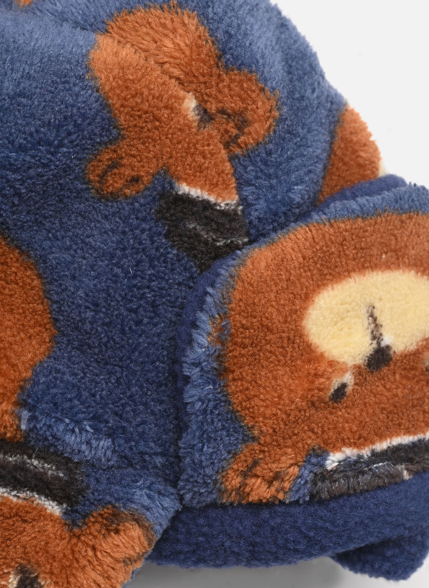 Mutsen Bears Earflap Beanie jongens blauw Tinycottons Mutsen Bears Earflap Beanie jongens blauw LIGHT NAVY