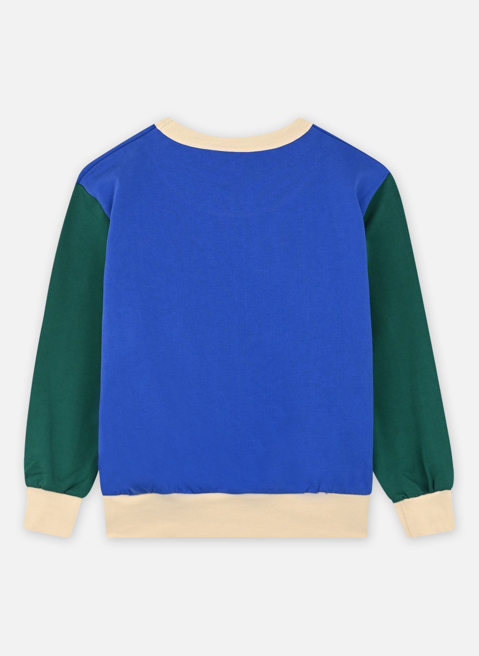 Sweats à capuche Color Block Sweatshirt bleu Tinycottons Sweats à capuche Color Block Sweatshirt bleu Ultramarine