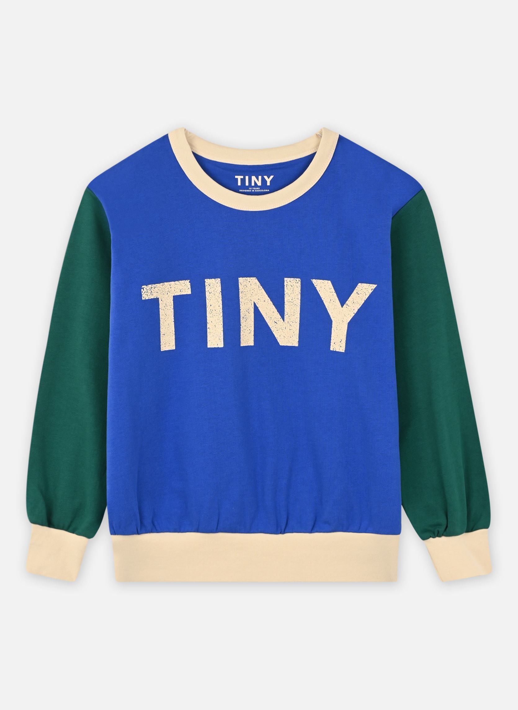 Sweats à capuche Color Block Sweatshirt bleu Tinycottons Sweats à capuche Color Block Sweatshirt bleu Ultramarine
