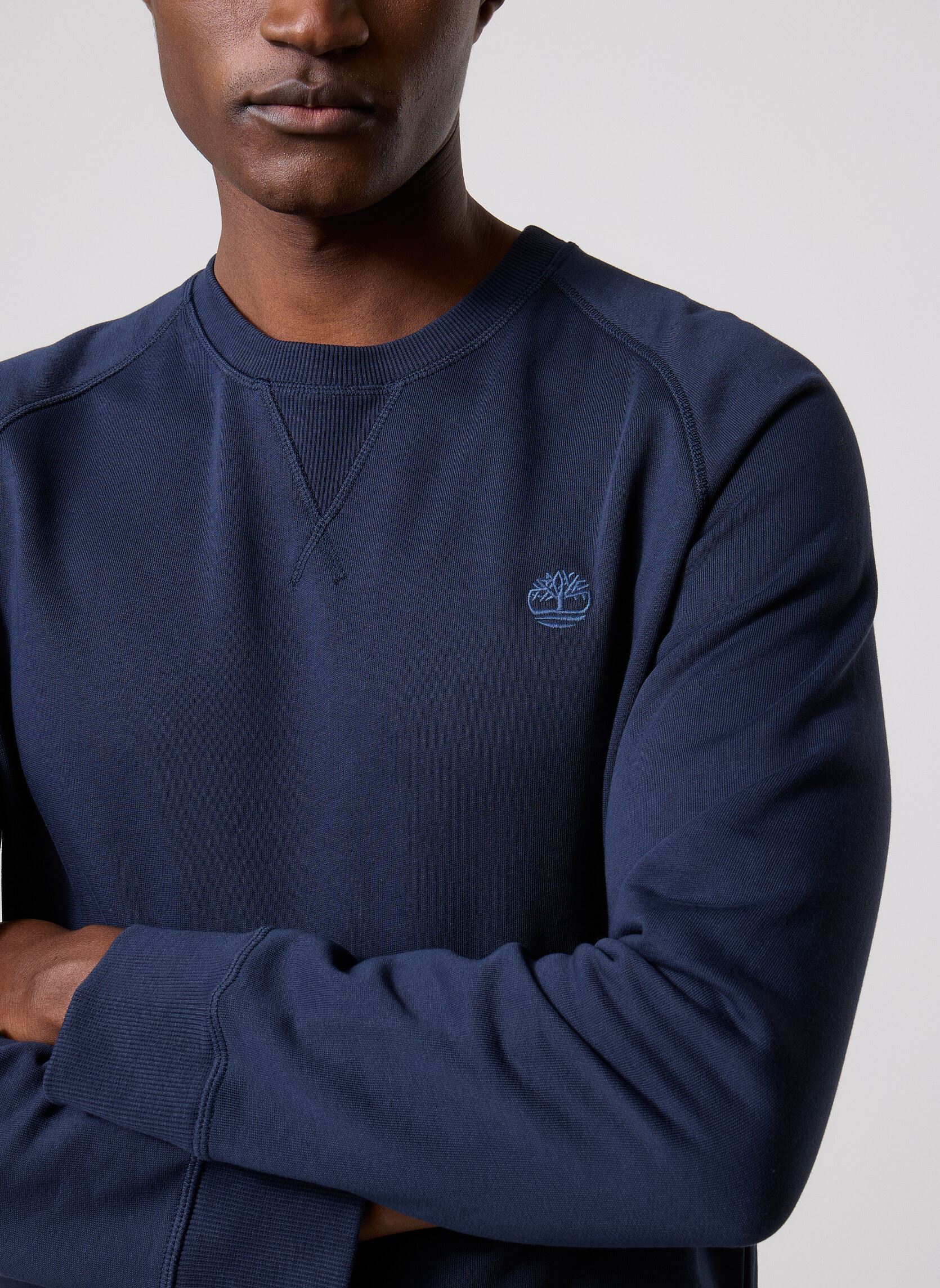 Sweats EXET Brushed Back Crew Sweat homme bleu Timberland Sweats EXET Brushed Back Crew Sweat homme bleu DARK SAPPHIRE/DARK DENIM