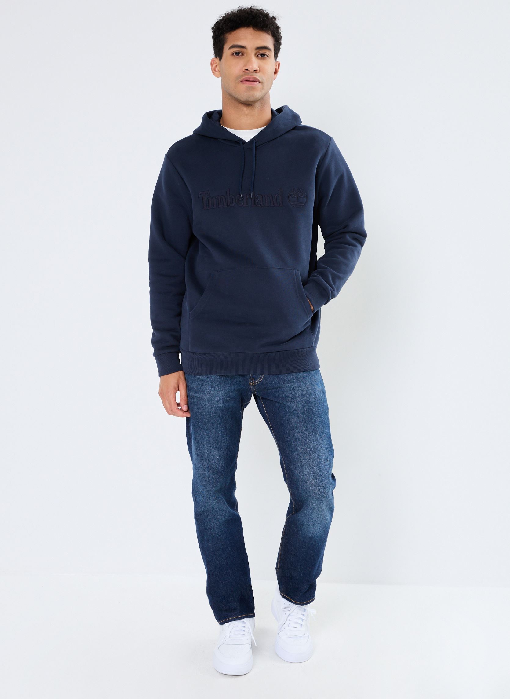 Hoodies HAMP Hoodie heren blauw Timberland Hoodies HAMP Hoodie heren blauw DARK SAPPHIRE