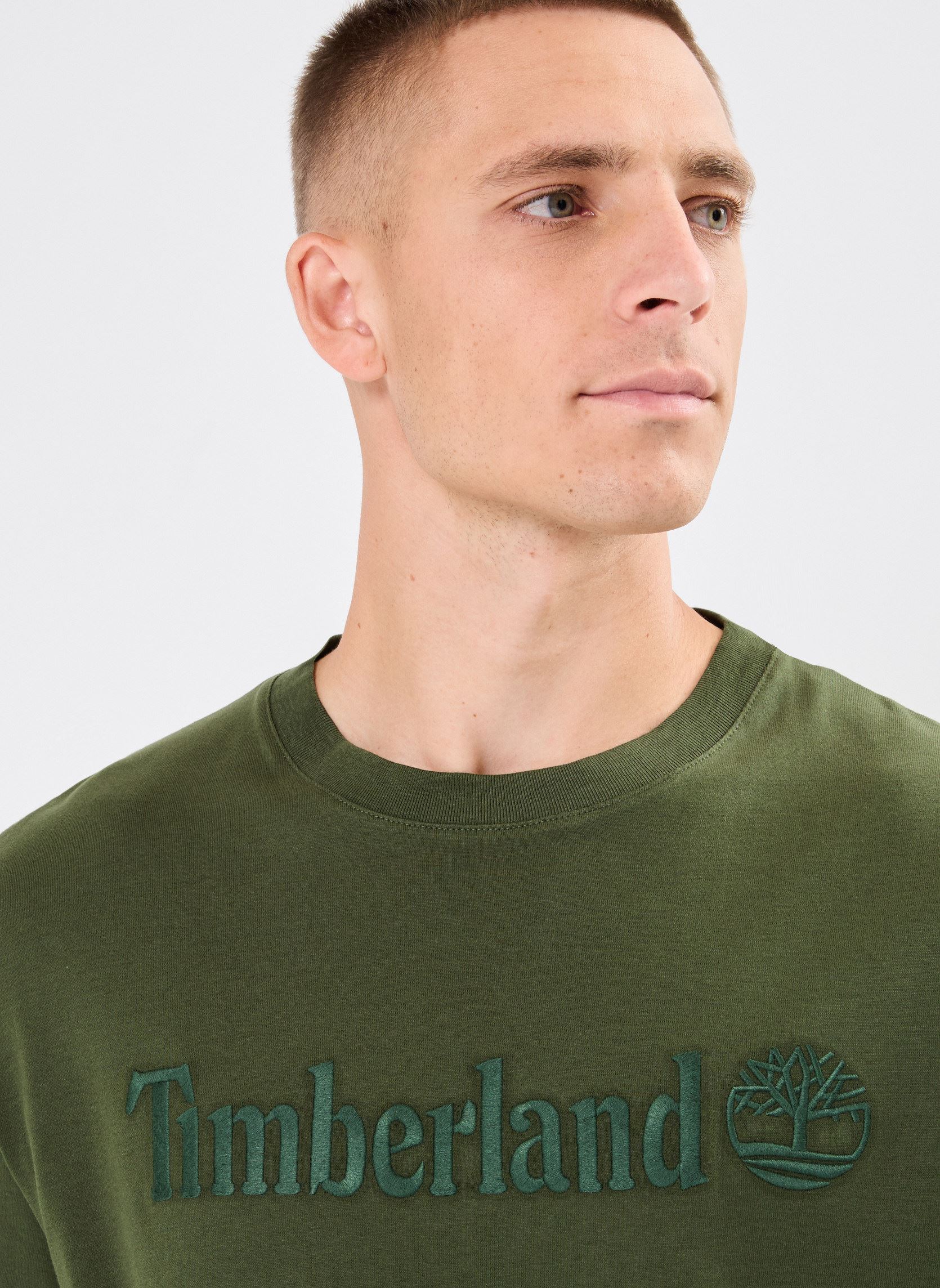 T-shirt a maniche corte HAMP Short Sleeve Tee uomo verde Timberland T-shirt a maniche corte HAMP Short Sleeve Tee uomo verde BLACK FOREST GREEN