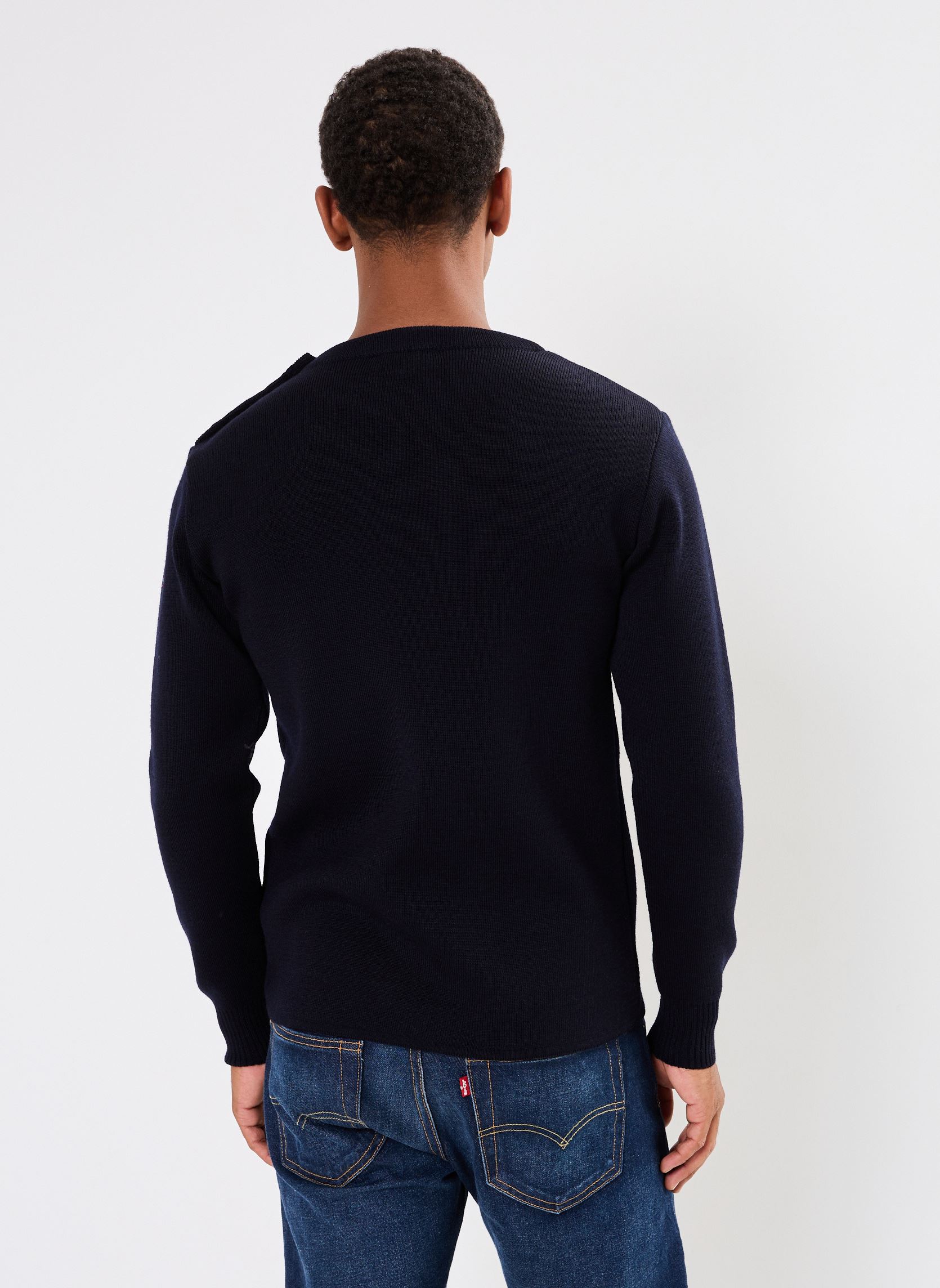 Pulls Pull marin uni homme bleu Armor Lux Pulls Pull marin uni homme bleu NAVIRE