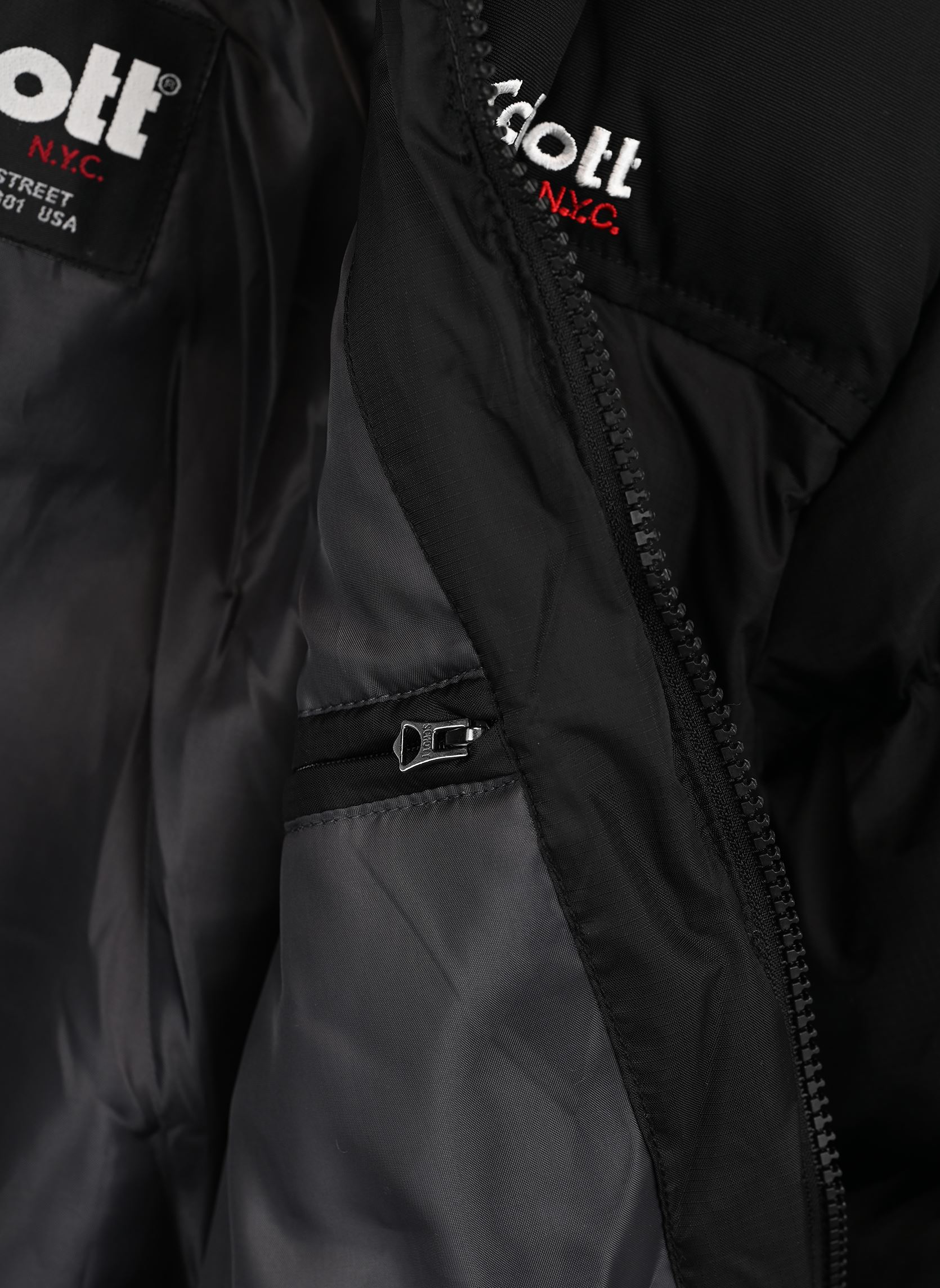 Doudounes Blouson Capuche Enfant Schott noir Schott Doudounes Blouson Capuche Enfant Schott noir BLACK