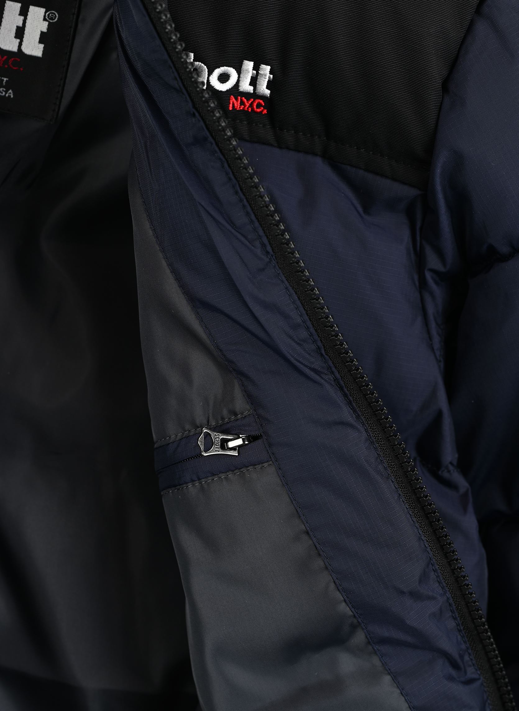 Piumini Blouson Capuche Enfant Schott blu Schott Piumini Blouson Capuche Enfant Schott blu NAVY