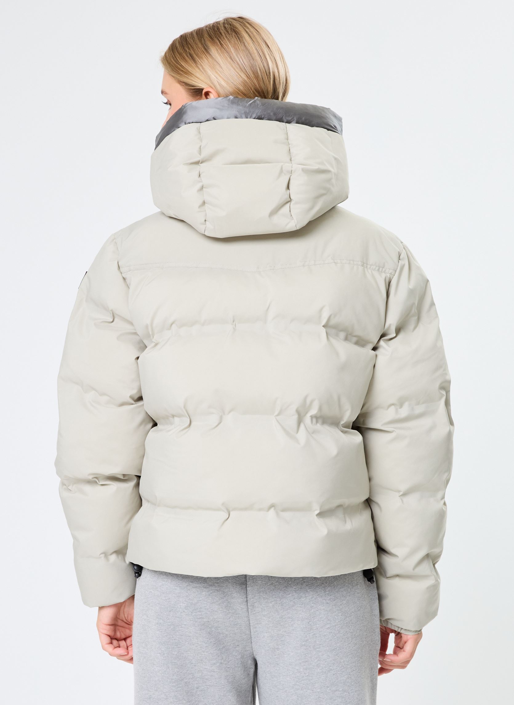 Daunenjacken Doudoune Courte Coutures Soudees damen beige Schott Daunenjacken Doudoune Courte Coutures Soudees damen beige STONE
