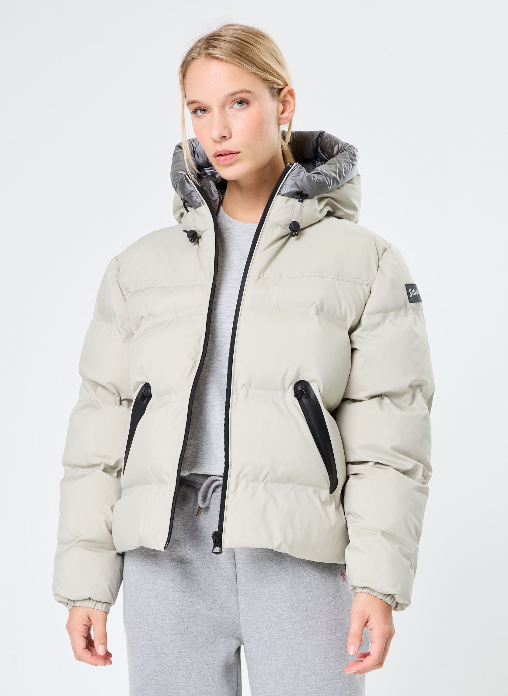 Vêtements Schott Doudoune Courte Coutures Soudees pour Accessoires