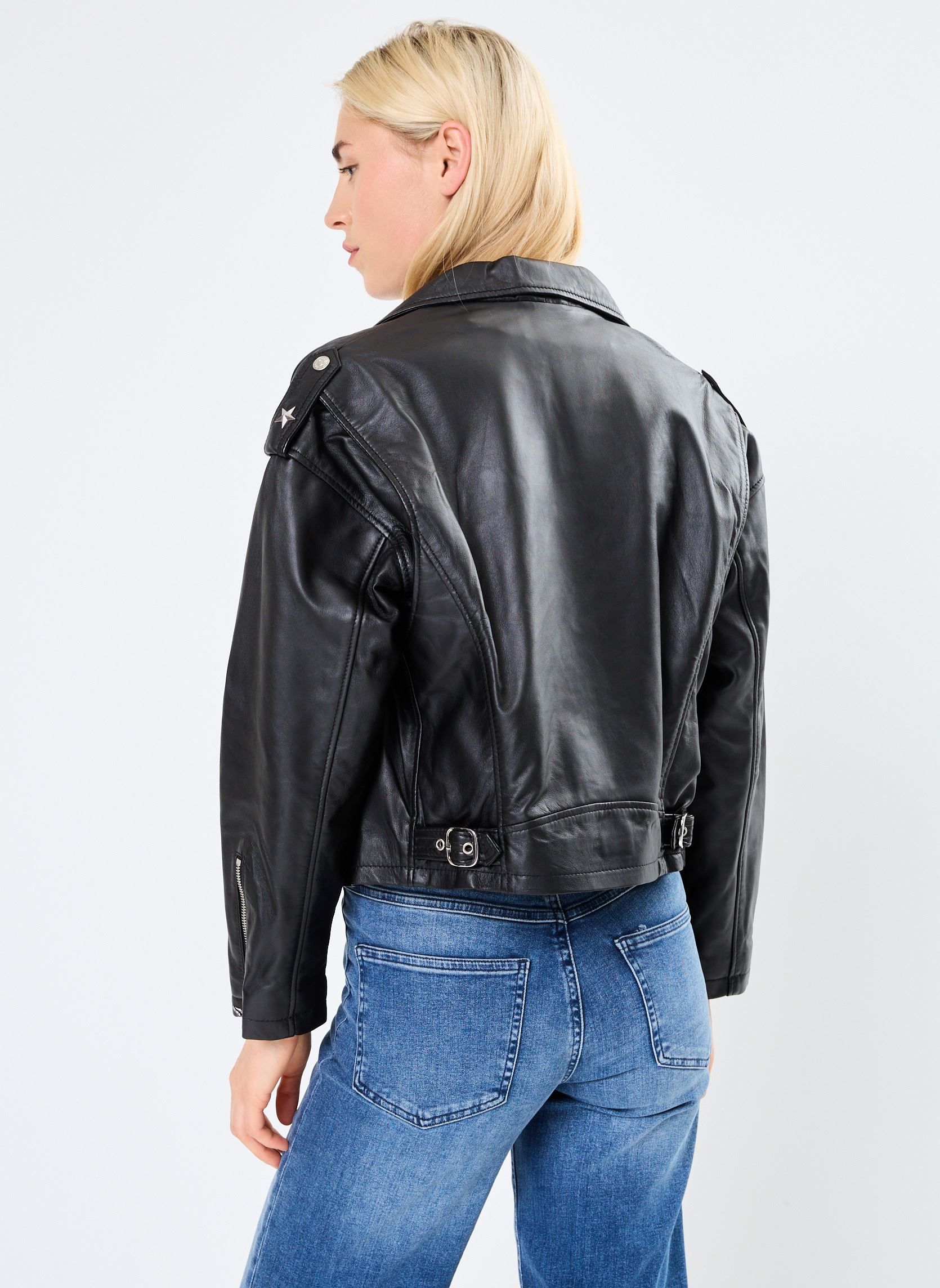 Lederjacken Perfecto Court Avec Doublure Cashmire damen schwarz Schott Lederjacken Perfecto Court Avec Doublure Cashmire damen schwarz BLACK