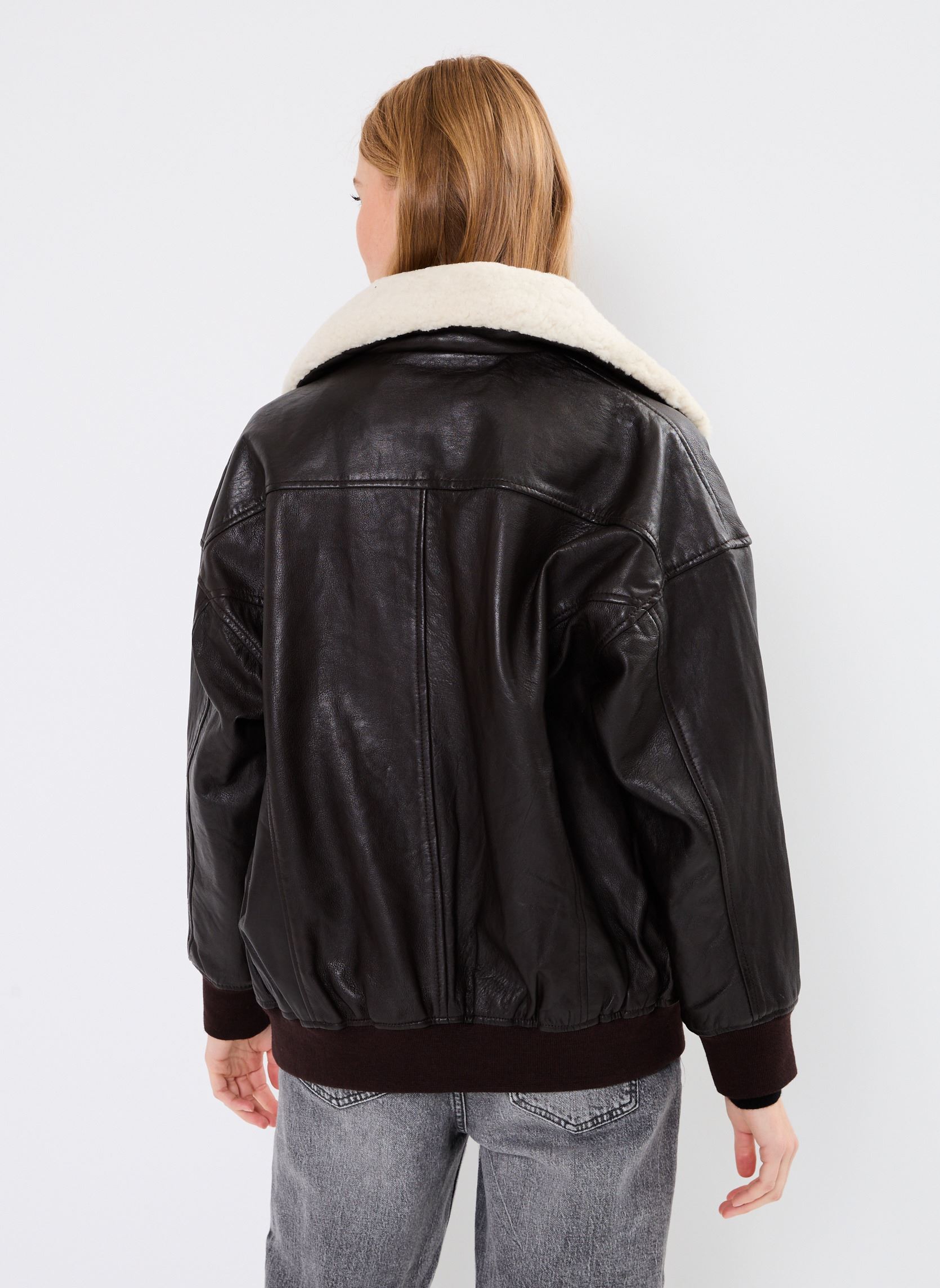 Jacken Blouson Femme Aviateur Oversize damen braun Schott Jacken Blouson Femme Aviateur Oversize damen braun BROWN