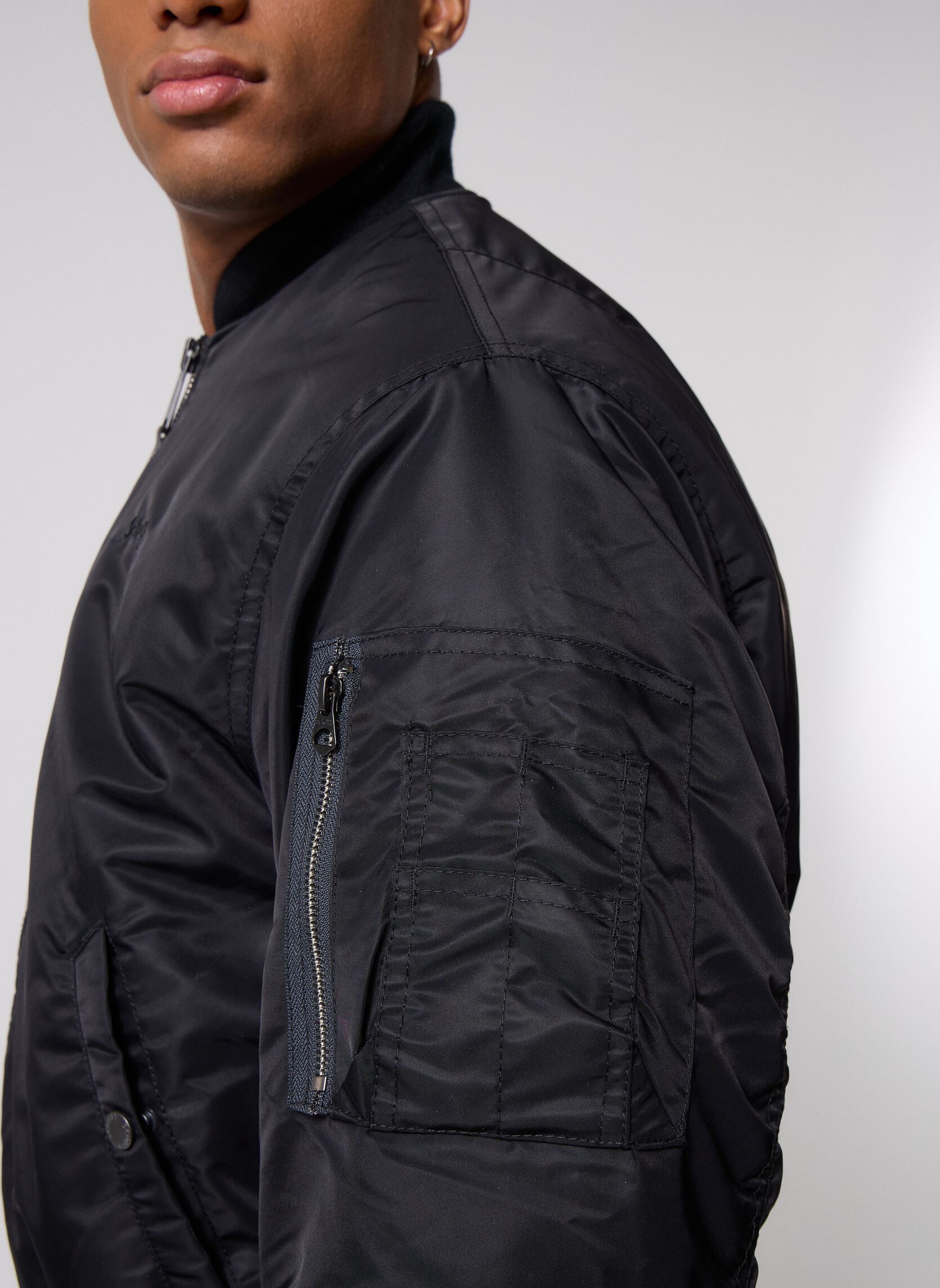 Bomberjacken Blouson Bomber Oversize herren schwarz Schott Bomberjacken Blouson Bomber Oversize herren schwarz BLACK