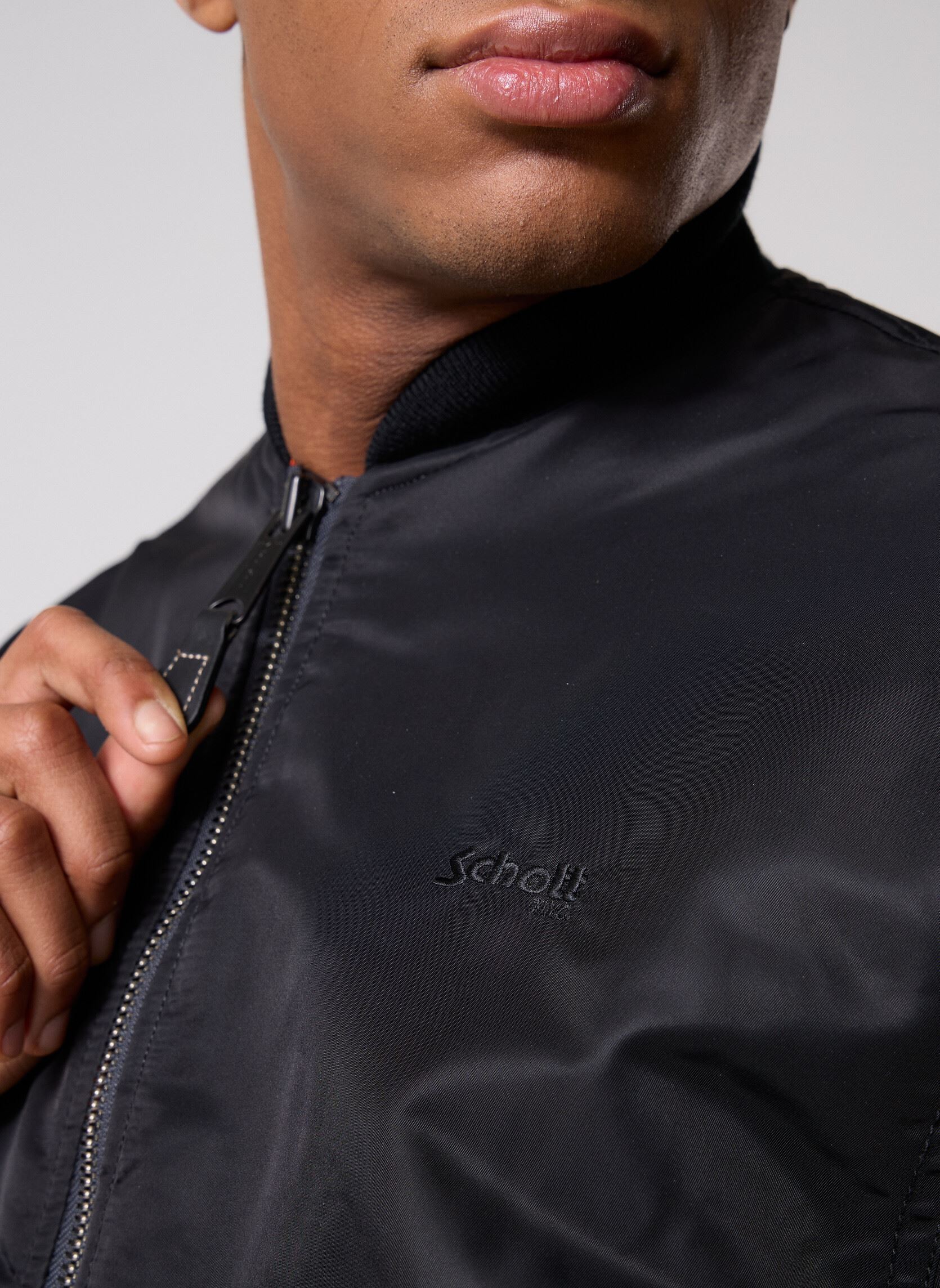 Bomberjacken Blouson Bomber Oversize herren schwarz Schott Bomberjacken Blouson Bomber Oversize herren schwarz BLACK
