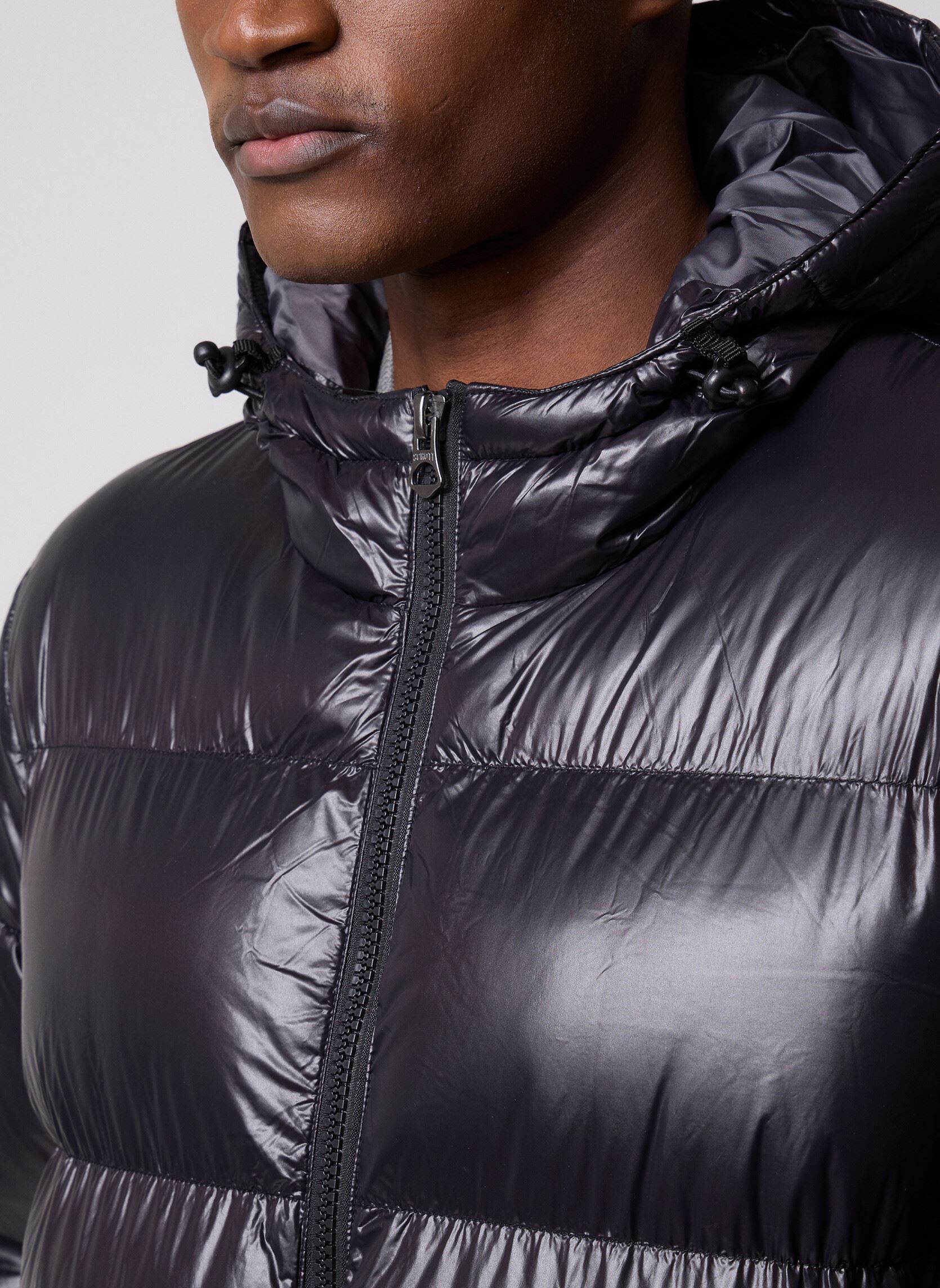 Piumini Doudoune Brillante A Capuche Schott uomo nero Schott Piumini Doudoune Brillante A Capuche Schott uomo nero BLACK