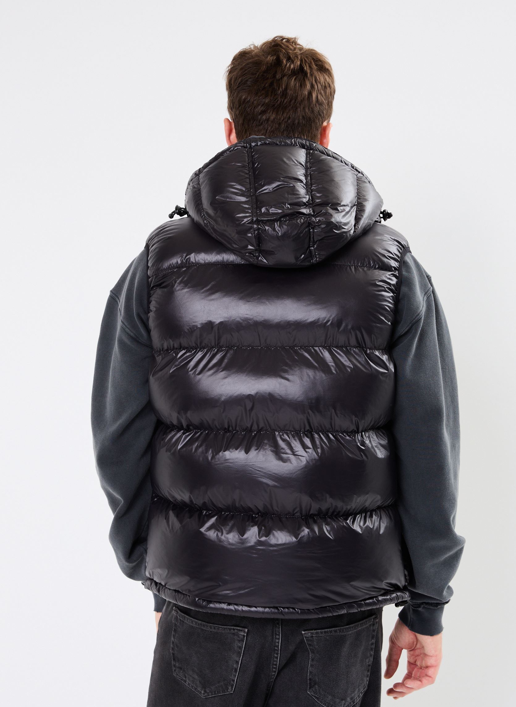 Doudounes sans manches Gilet Doudoune Brillant A Capuche Schott homme noir Schott Doudounes sans manches Gilet Doudoune Brillant A Capuche Schott homme noir BLACK