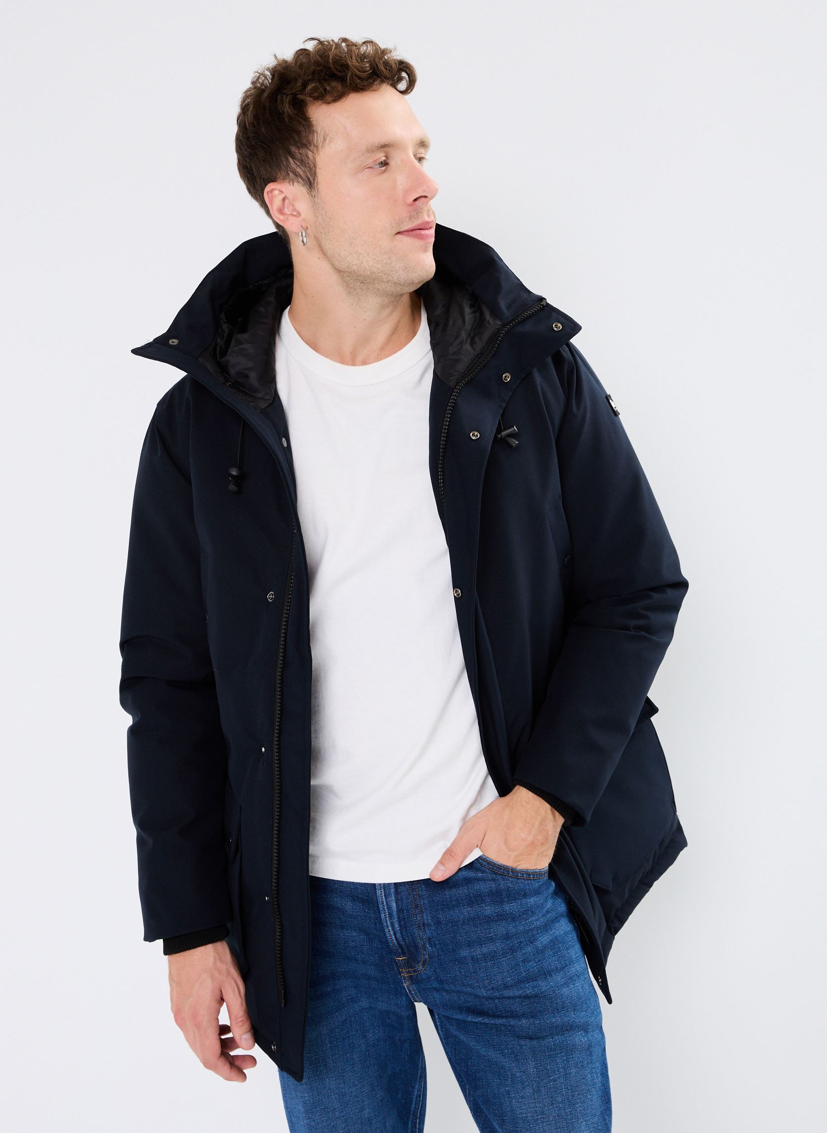 Parkas Parka A Capuche Basique Schott homme bleu Schott Parkas Parka A Capuche Basique Schott homme bleu NAVY