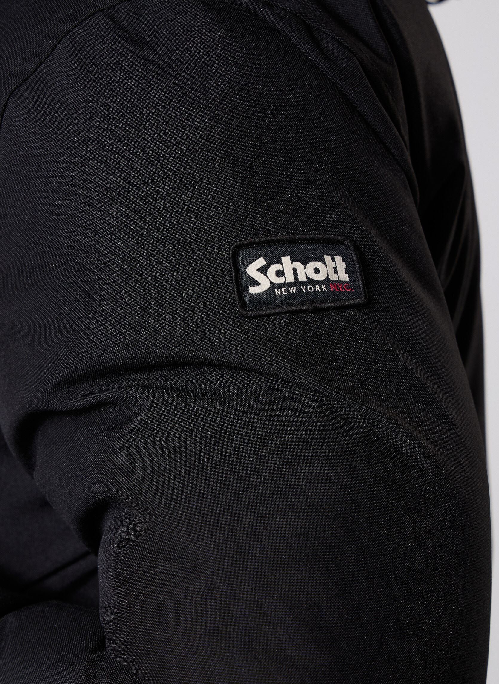 Parkas Parka A Capuche Basique Schott homme noir Schott Parkas Parka A Capuche Basique Schott homme noir BLACK