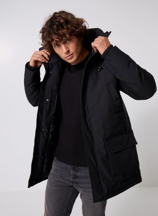 Schott Winterjas Parka A Capuche Basique Schott heren zwart