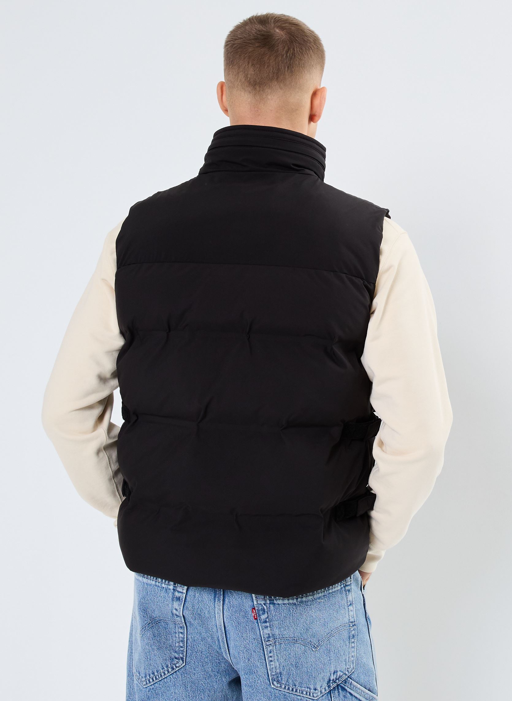 Jacken Gilet Matelasse Fonctionnel Schott herren schwarz Schott Jacken Gilet Matelasse Fonctionnel Schott herren schwarz BLACK