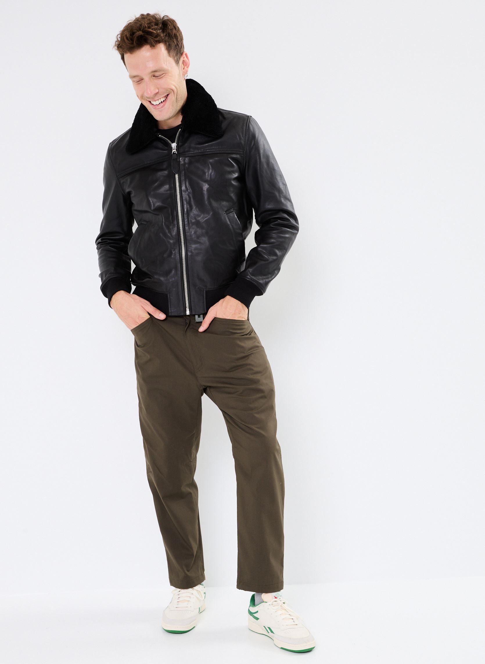 Blousons Veste Classique Col Amovible Schott homme noir Schott Blousons Veste Classique Col Amovible Schott homme noir BLACK