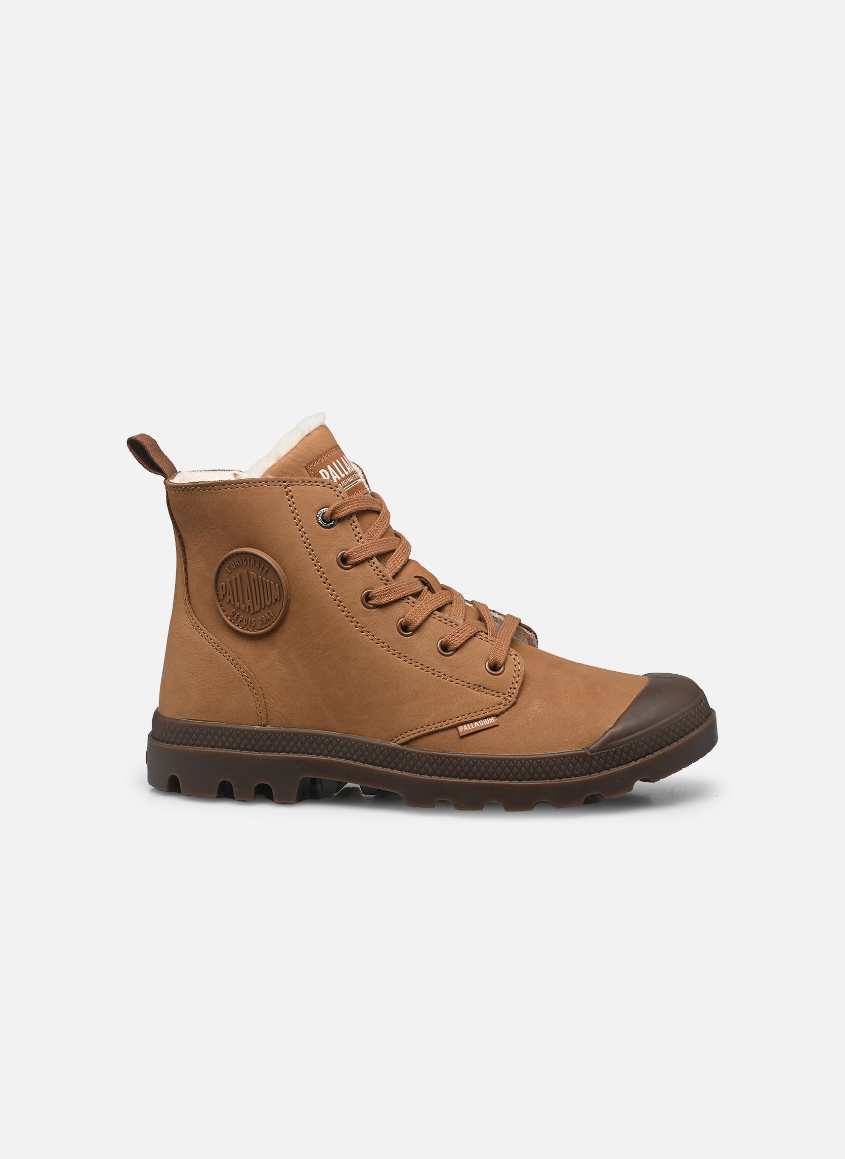 Stivali foderati Pampa Hi Zip WL M uomo marrone Palladium Stivali foderati Pampa Hi Zip WL M uomo marrone MAHOGANY