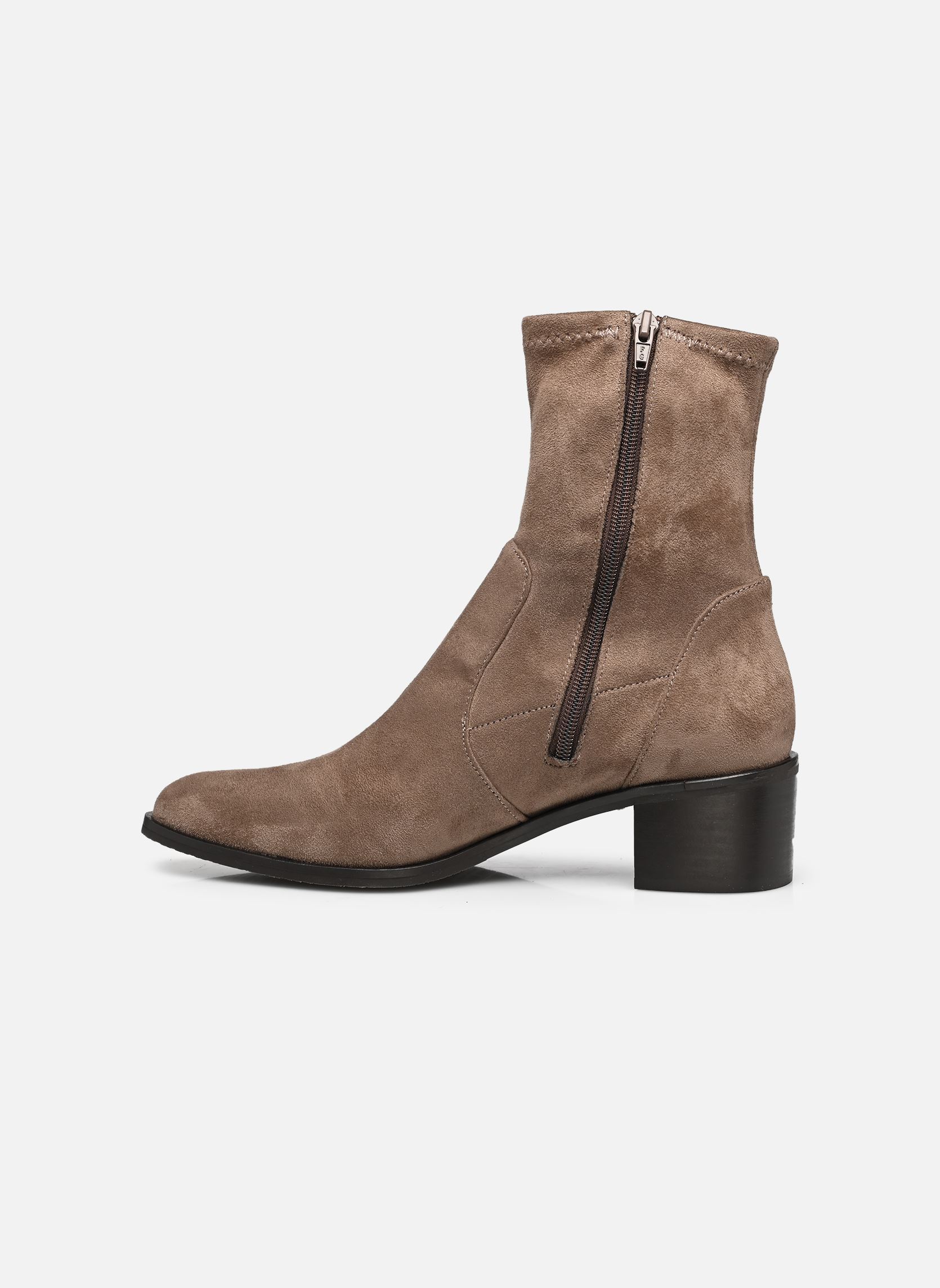 Niedrige Ankle Boots LOU damen beige JB Martin Niedrige Ankle Boots LOU damen beige TOILE SUEDE ST TAUPE