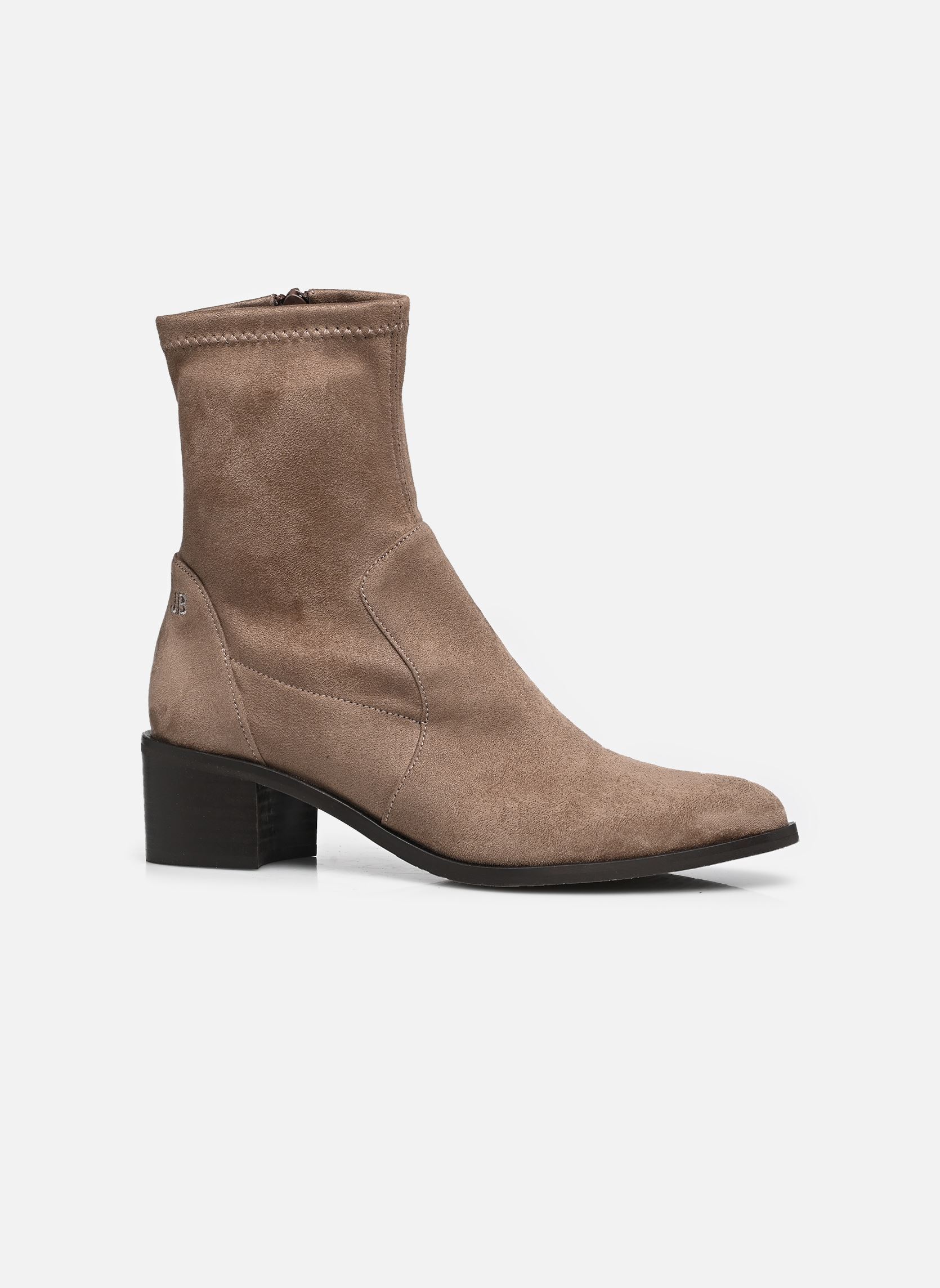Niedrige Ankle Boots LOU damen beige JB Martin Niedrige Ankle Boots LOU damen beige TOILE SUEDE ST TAUPE