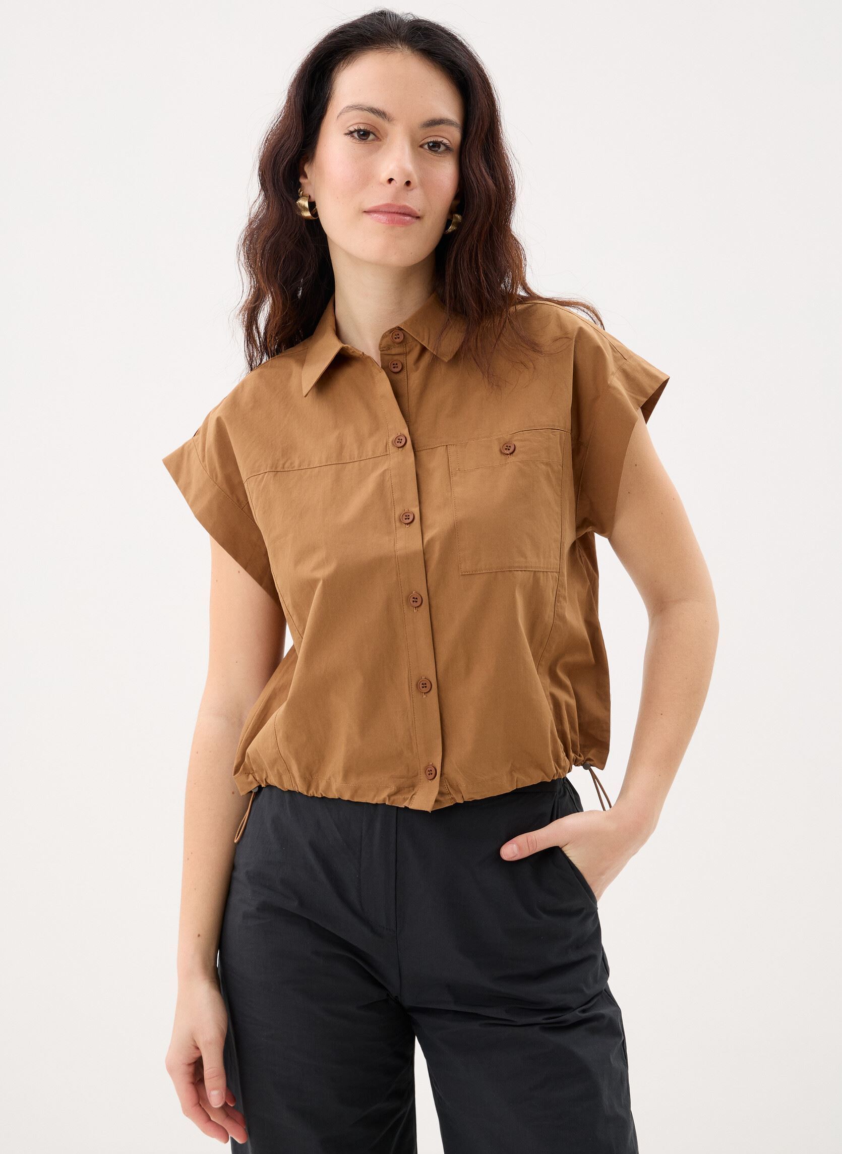 Blouses met lange mouwen LORENA dames bruin Suncoo Blouses met lange mouwen LORENA dames bruin Tabac