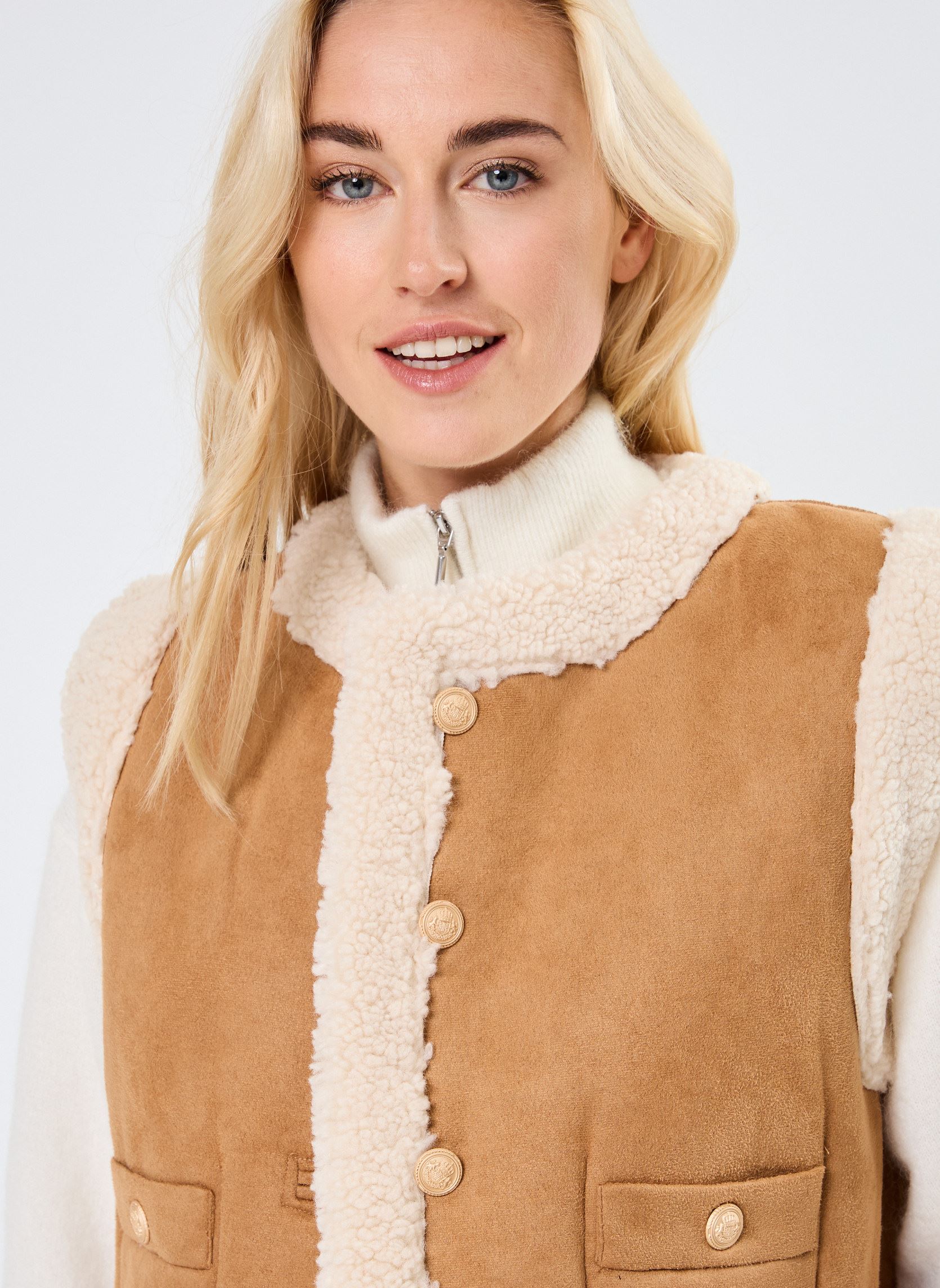Vestes sans manches DIDO femme marron Suncoo Vestes sans manches DIDO femme marron Camel
