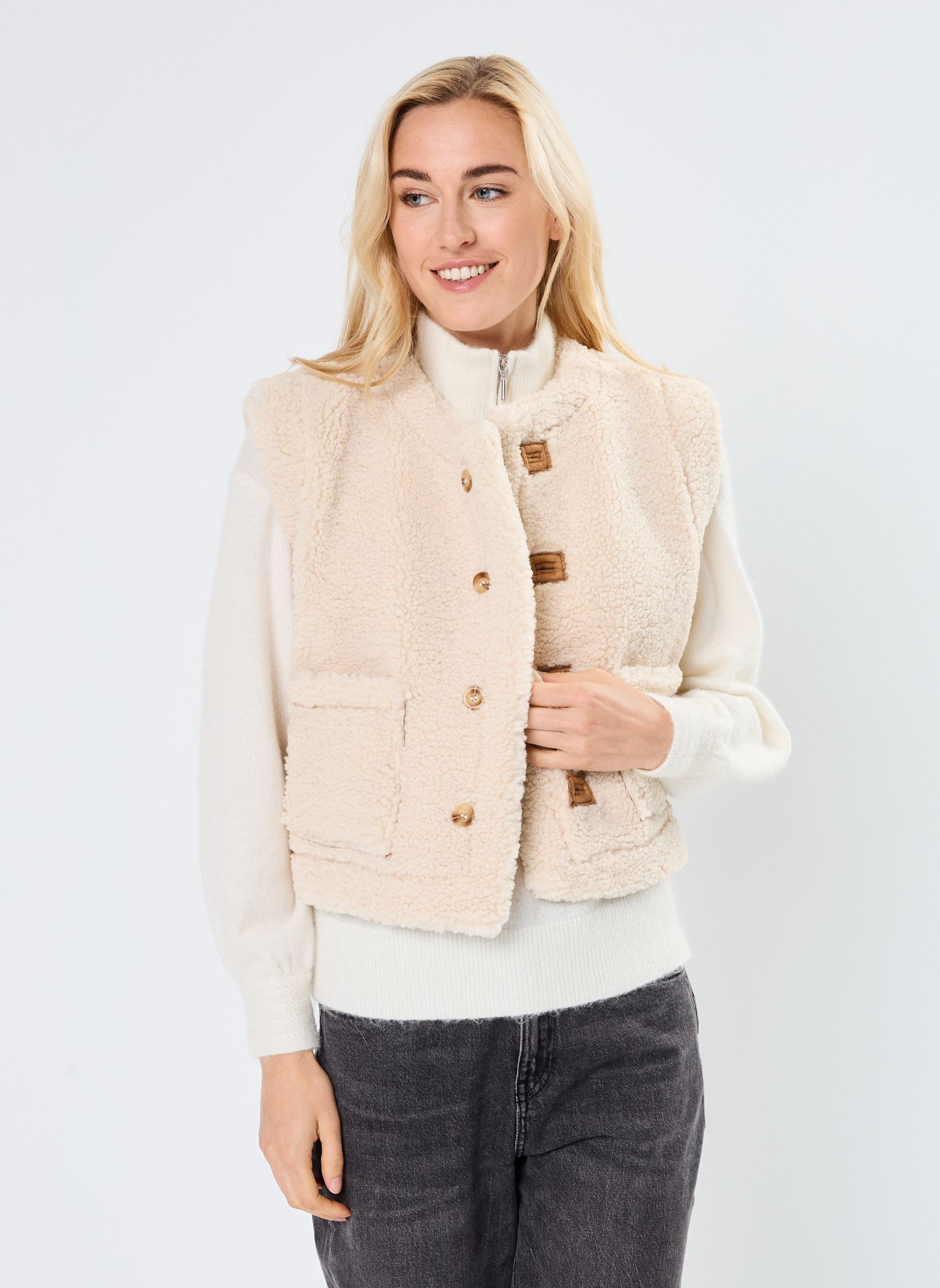 Vestes sans manches DIDO femme marron Suncoo Vestes sans manches DIDO femme marron Camel