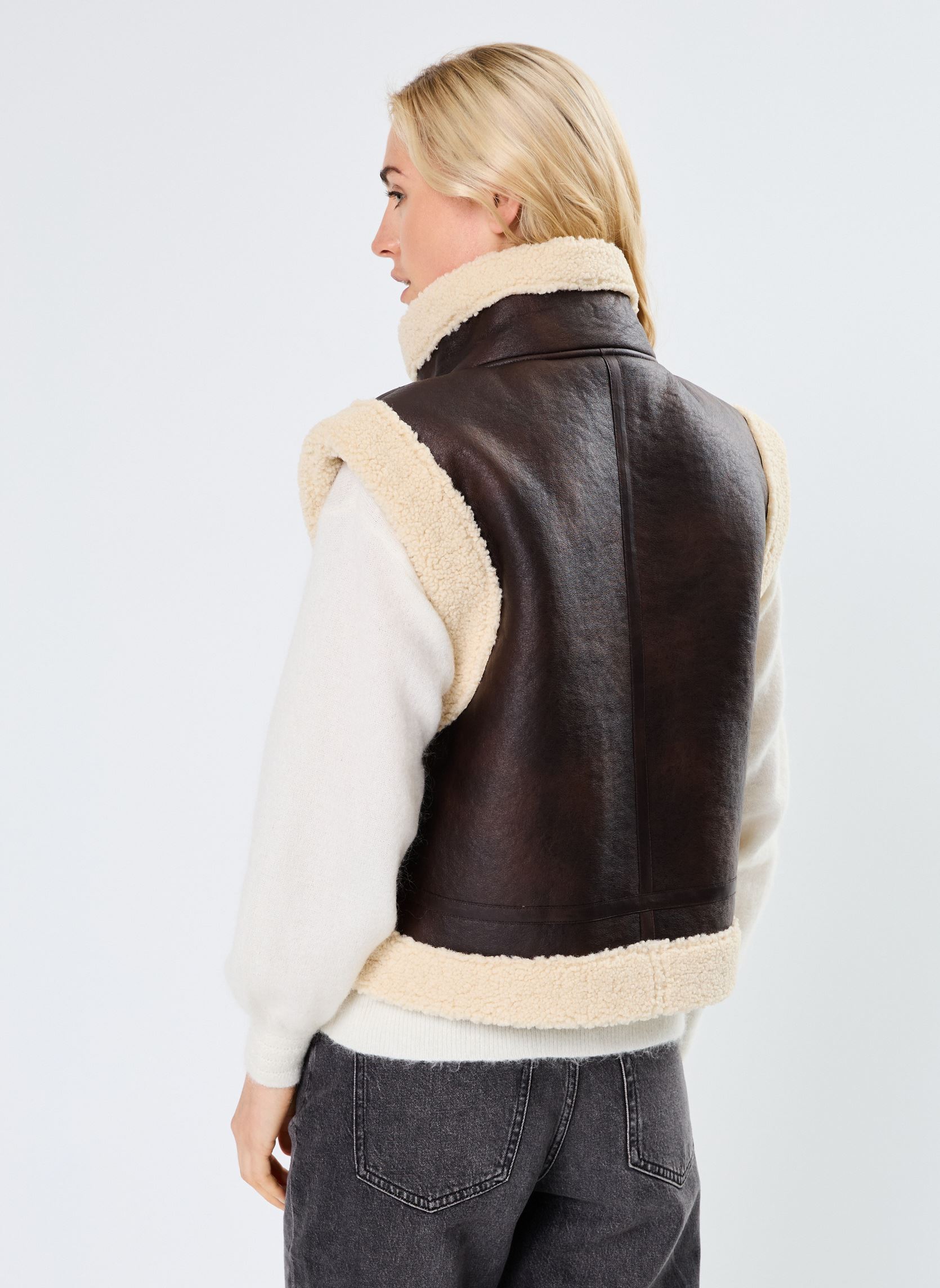 Vestes sans manches ERMIN femme marron Suncoo Vestes sans manches ERMIN femme marron CHOCO