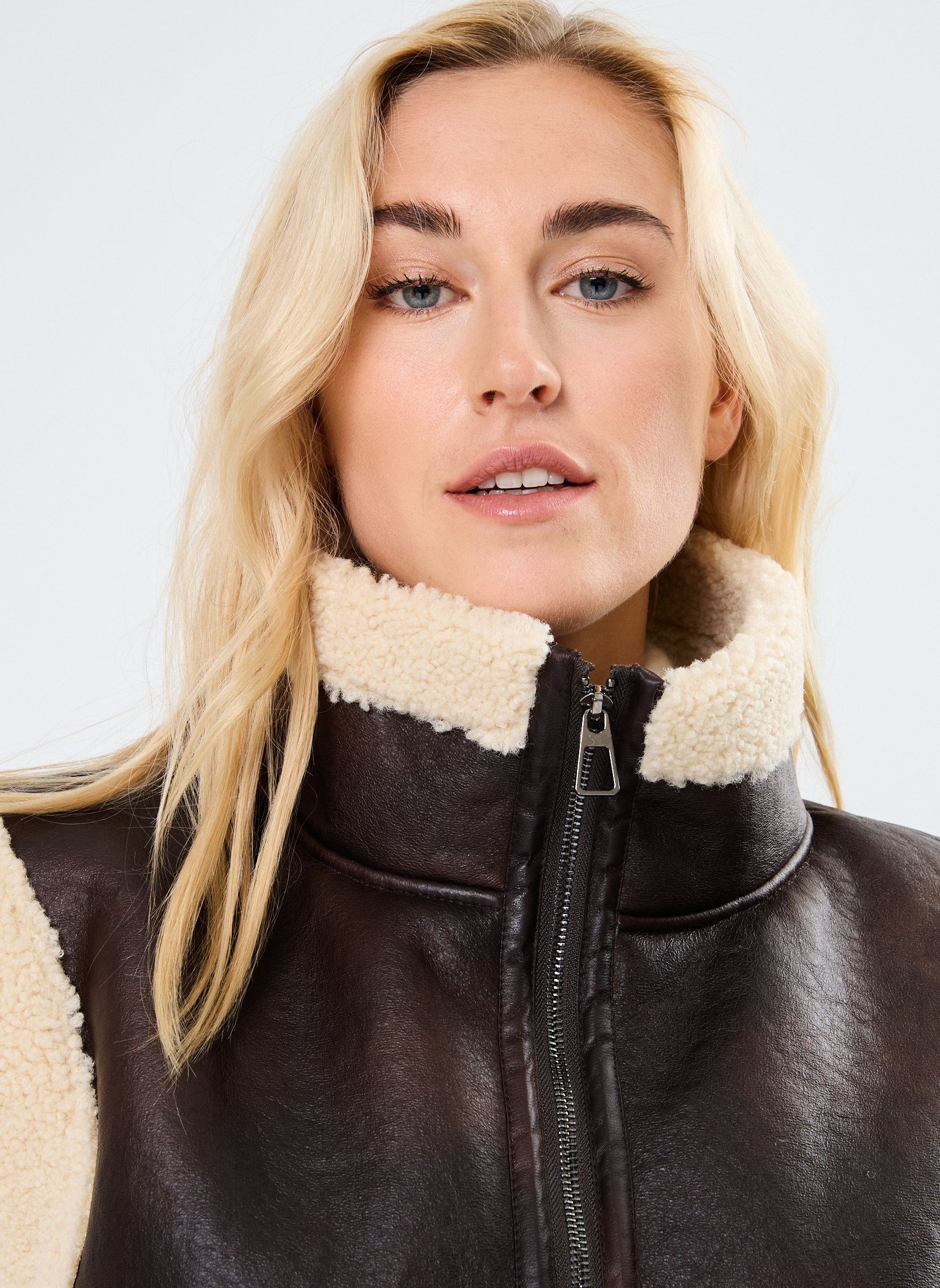 Vestes sans manches ERMIN femme marron Suncoo Vestes sans manches ERMIN femme marron CHOCO