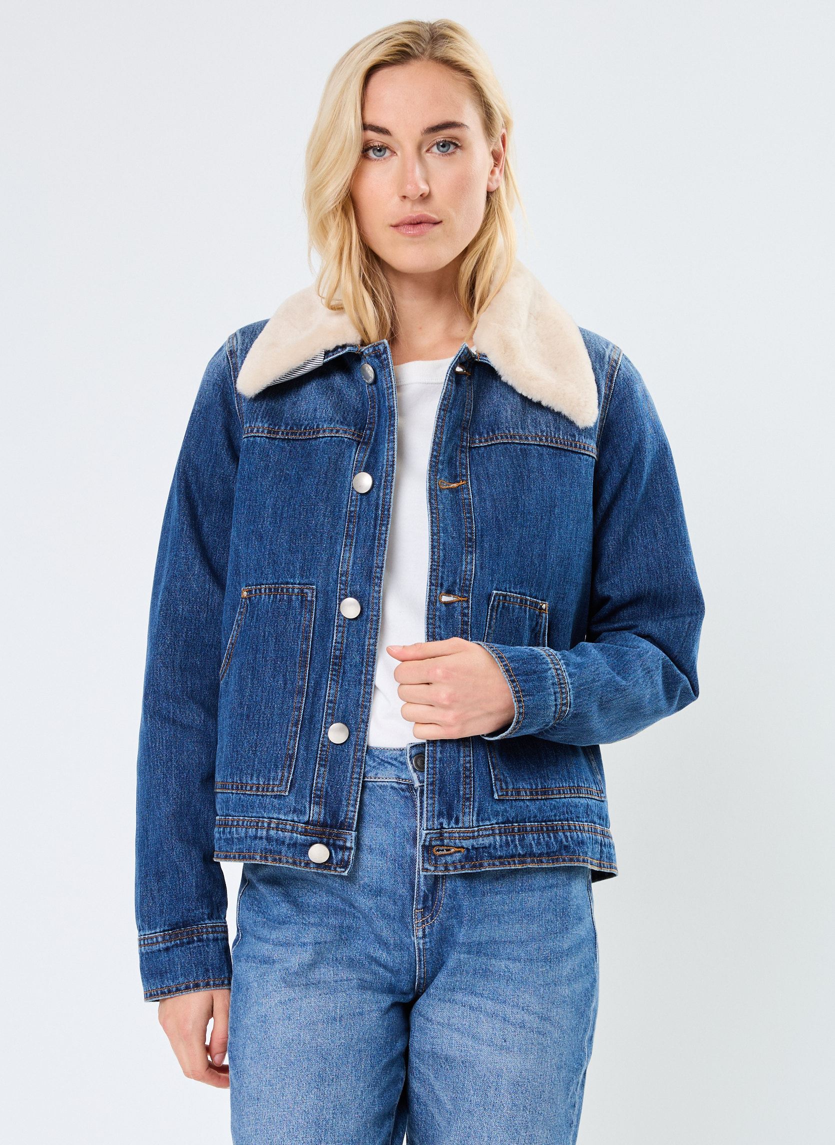 Giacche in jeans ELEONOR donna blu Suncoo Giacche in jeans ELEONOR donna blu Bleu Jeans