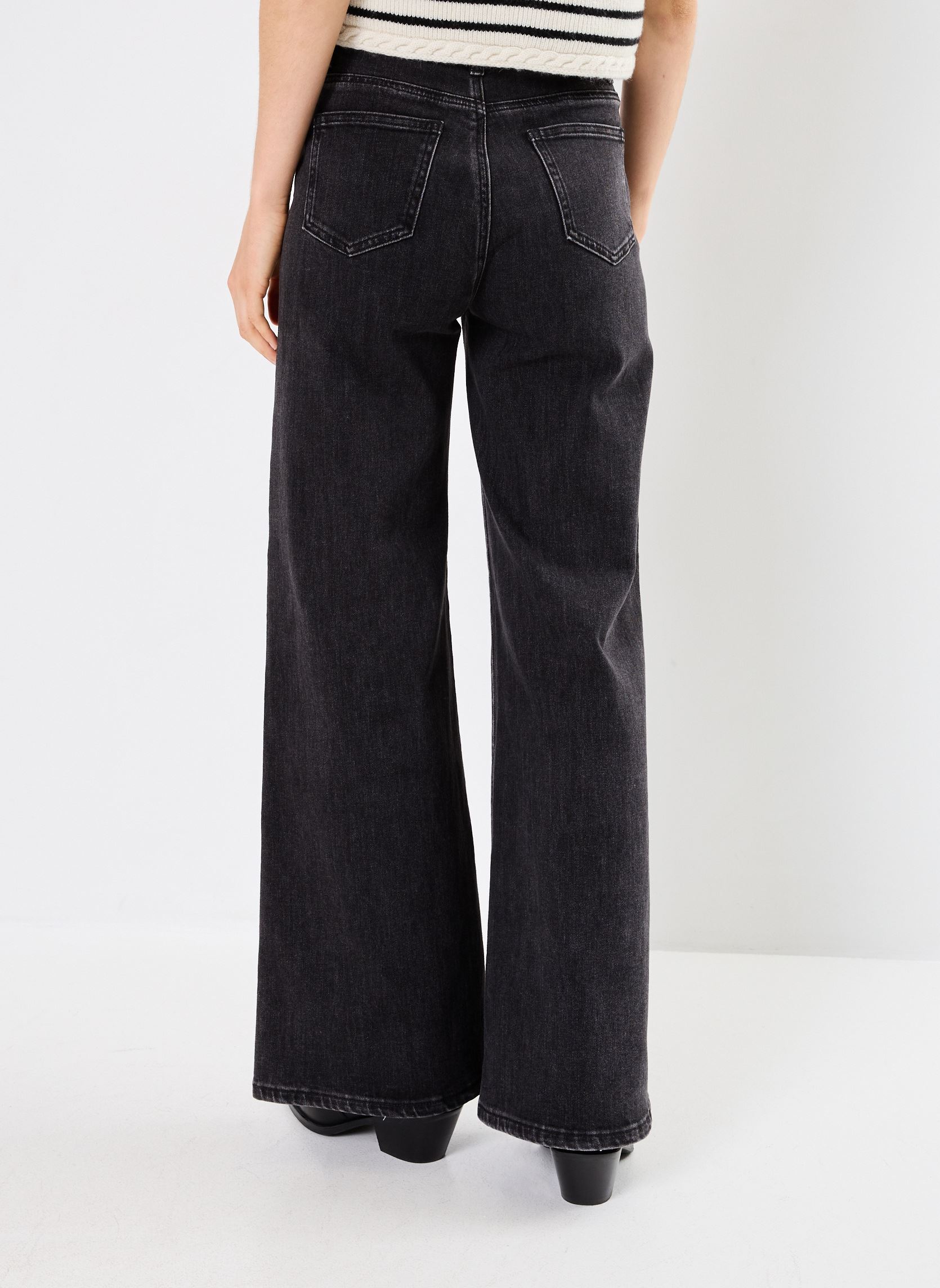 Wijde jeans / Flared Jeans RITUAL dames grijs Suncoo Wijde jeans / Flared Jeans RITUAL dames grijs Carbone