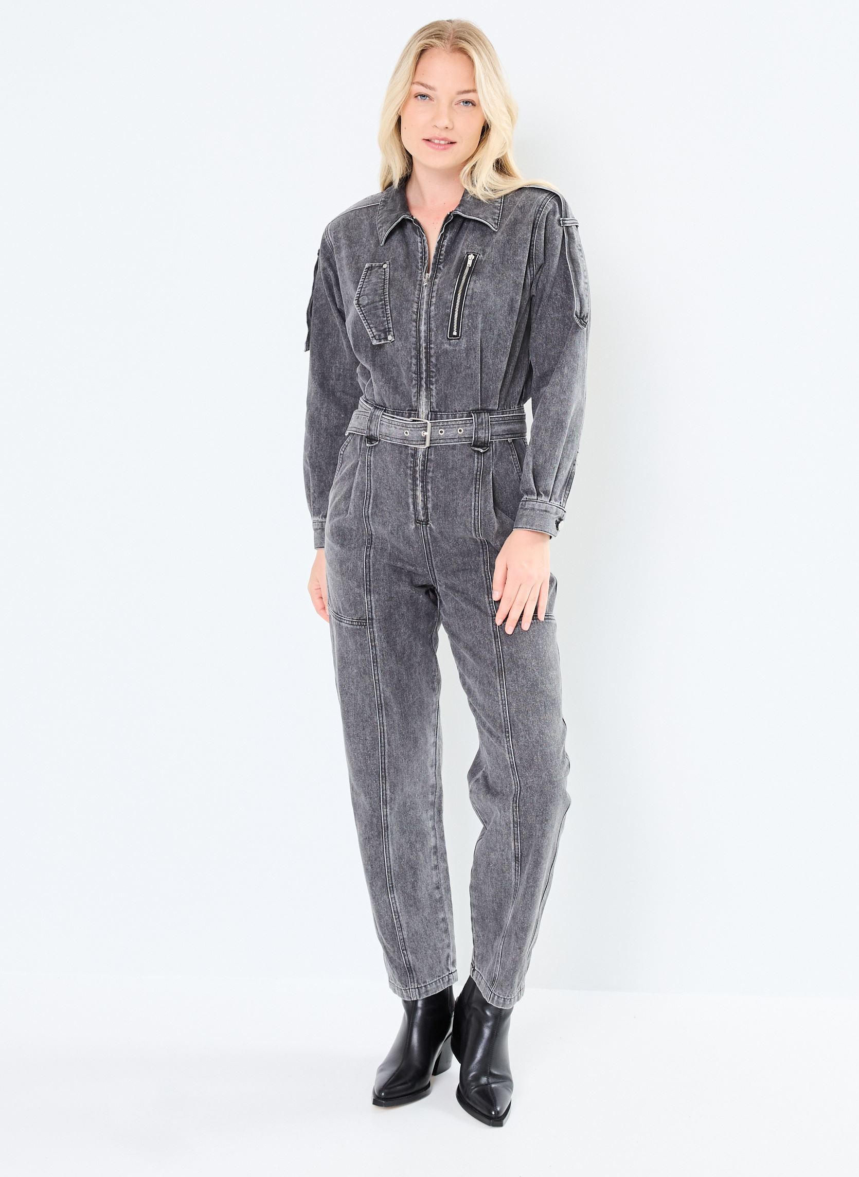 Combinaisons pantalon TANGO femme gris Suncoo Combinaisons pantalon TANGO femme gris Carbone