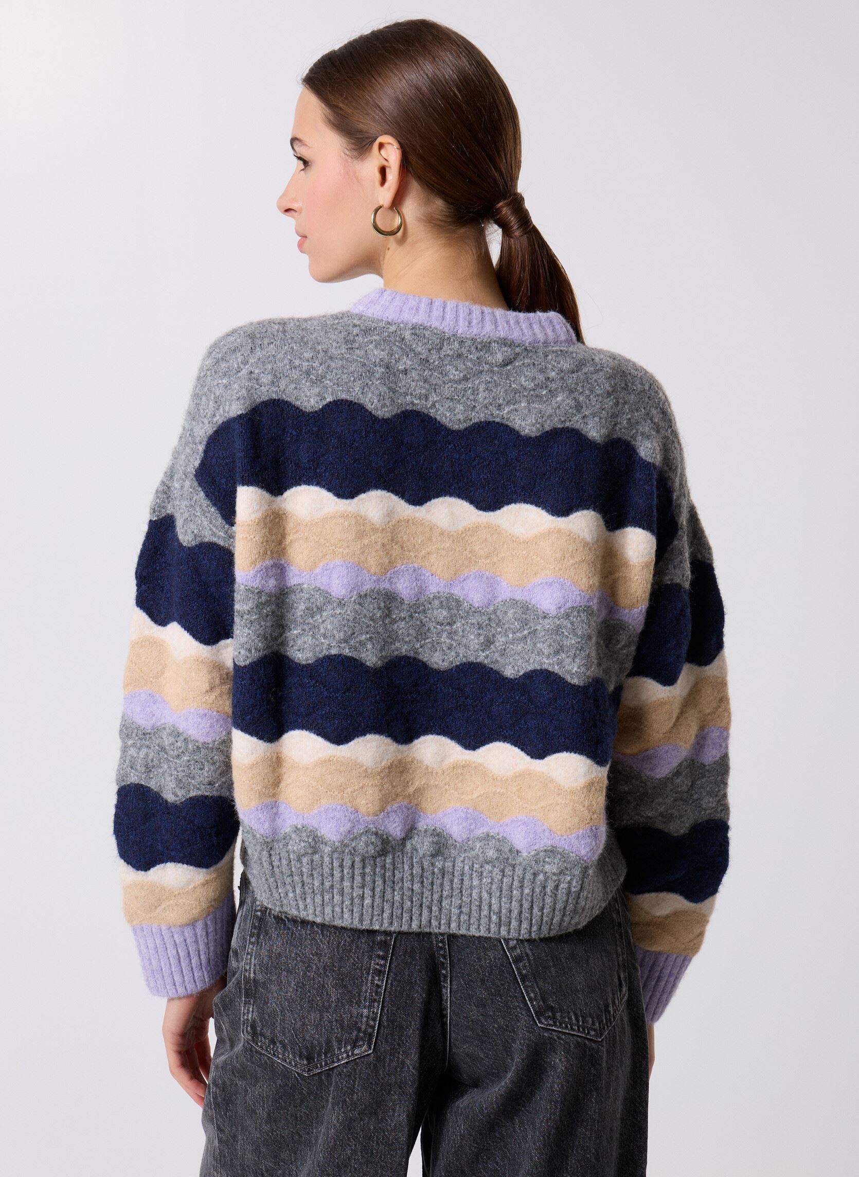 Truien PANAYO dames meerkleurig Suncoo Truien PANAYO dames meerkleurig Gris Chine