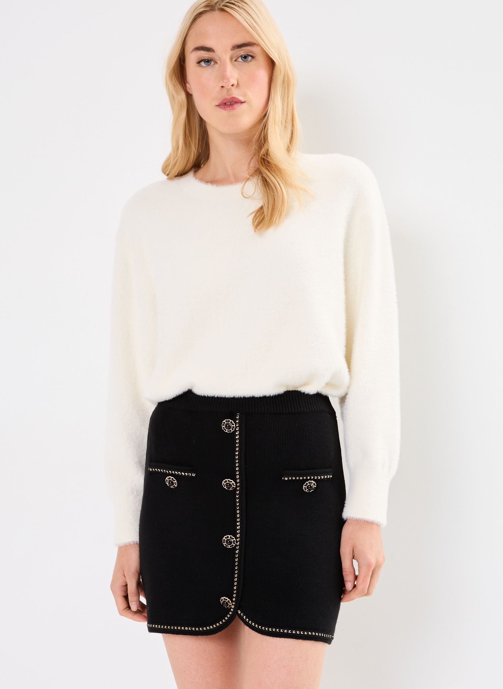 Gonne corte FANILA donna nero Suncoo Gonne corte FANILA donna nero NOIR
