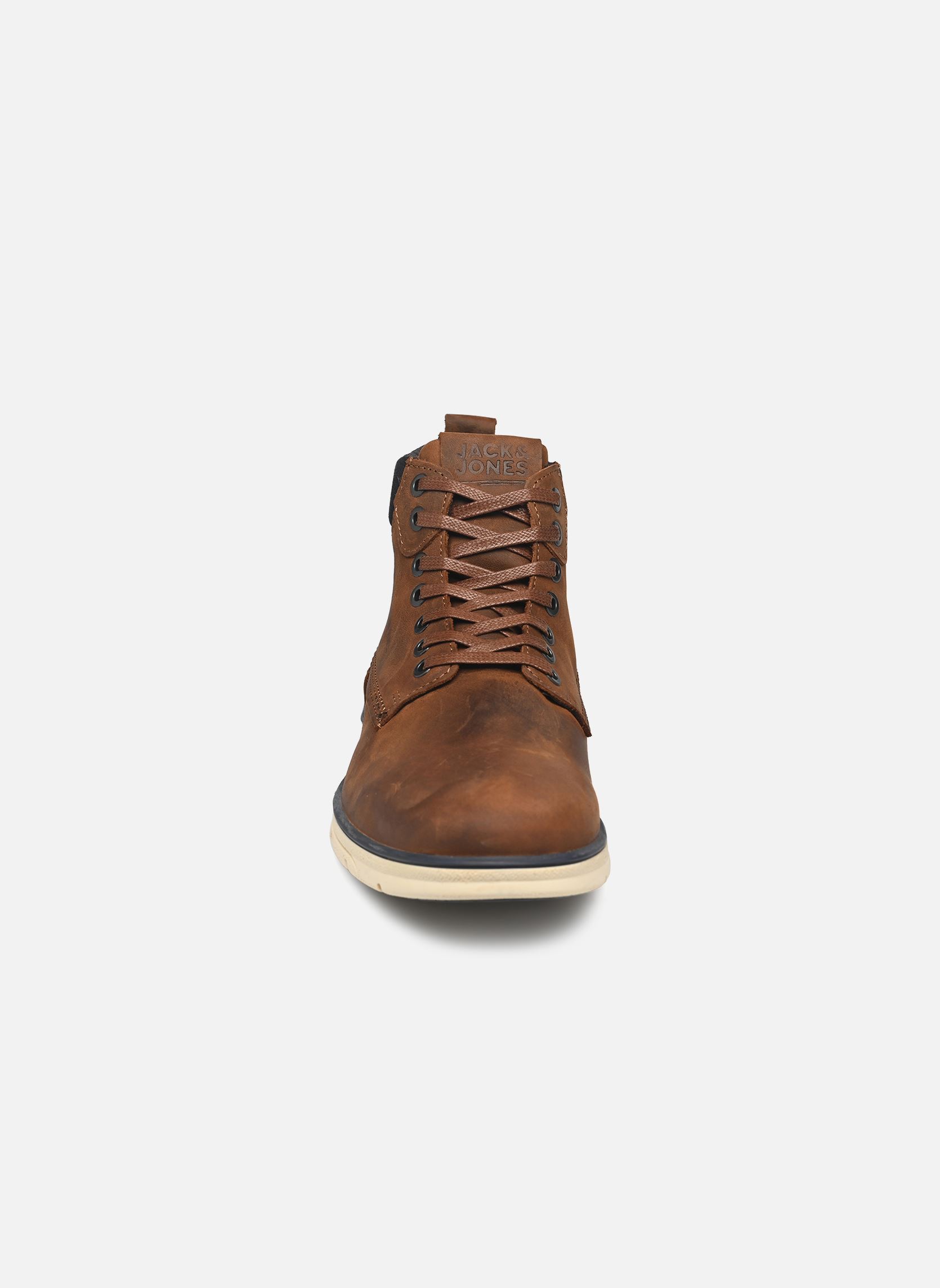 Enkellaarzen en laarzen JFWTUBAR LEATHER BRANDY SN heren bruin Jack & Jones Enkellaarzen en laarzen JFWTUBAR LEATHER BRANDY SN heren bruin BRANDY BROWN