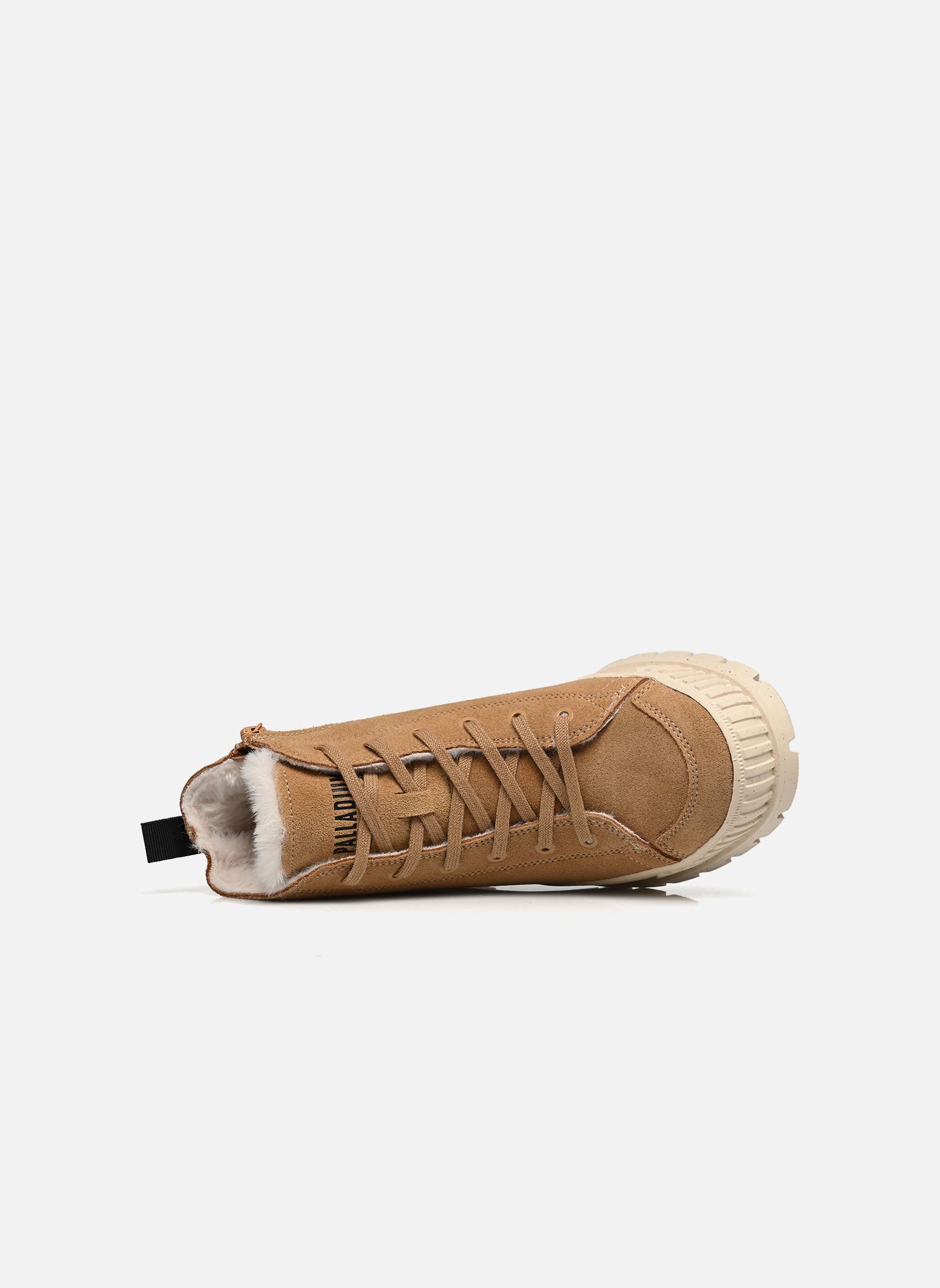 Gefütterte Stiefeletten PALLASHOCK ZIP WARM damen braun Palladium Gefütterte Stiefeletten PALLASHOCK ZIP WARM damen braun DEAR BROWN