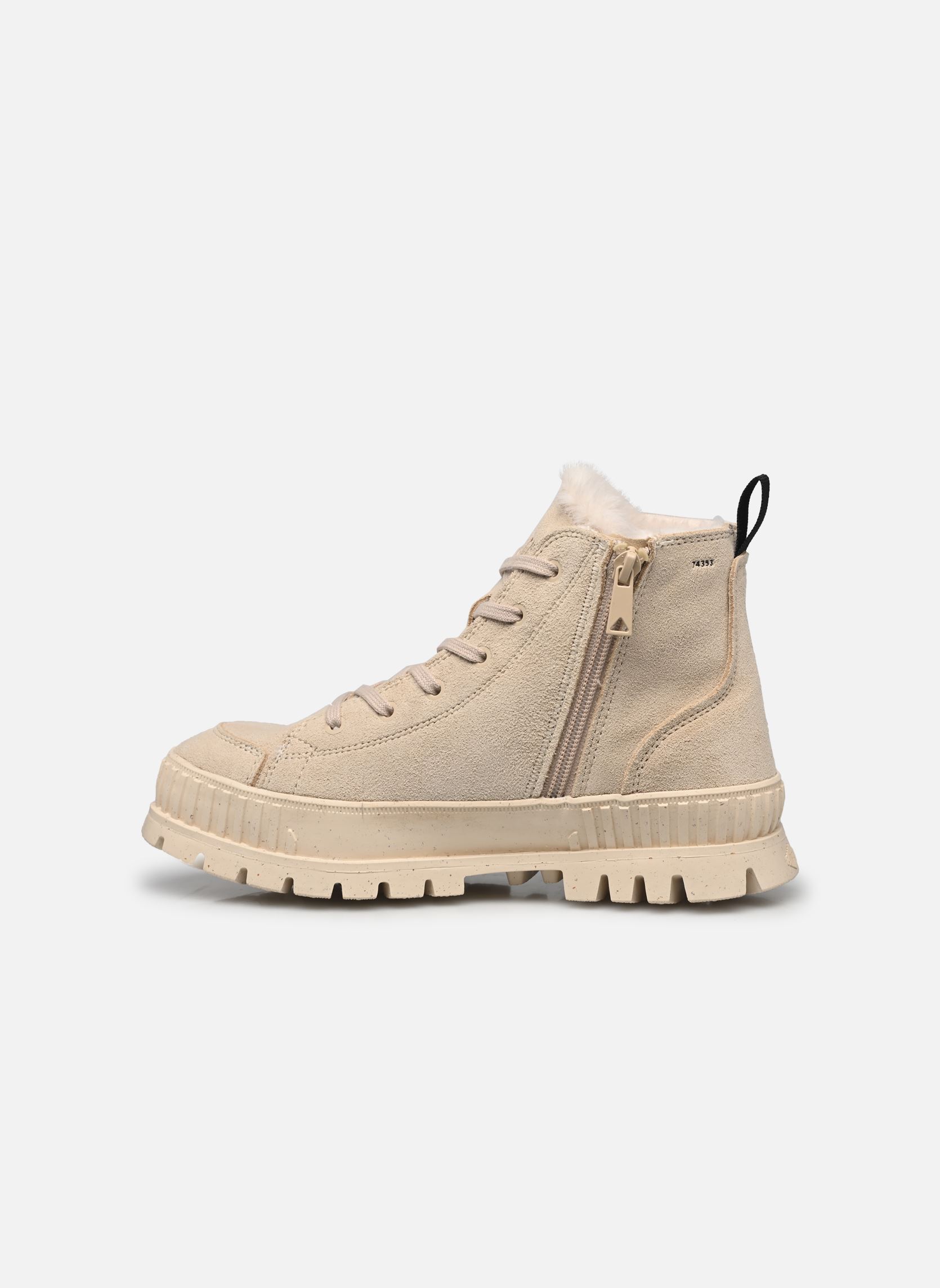 Bottines fourrées PALLASHOCK ZIP WARM femme beige Palladium Bottines fourrées PALLASHOCK ZIP WARM femme beige SAHARA