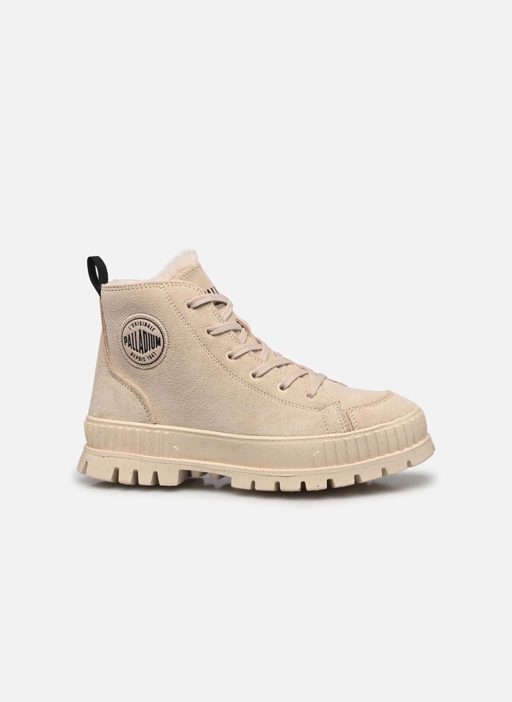 Bottines fourrées PALLASHOCK ZIP WARM femme beige Palladium Bottines fourrées PALLASHOCK ZIP WARM femme beige SAHARA
