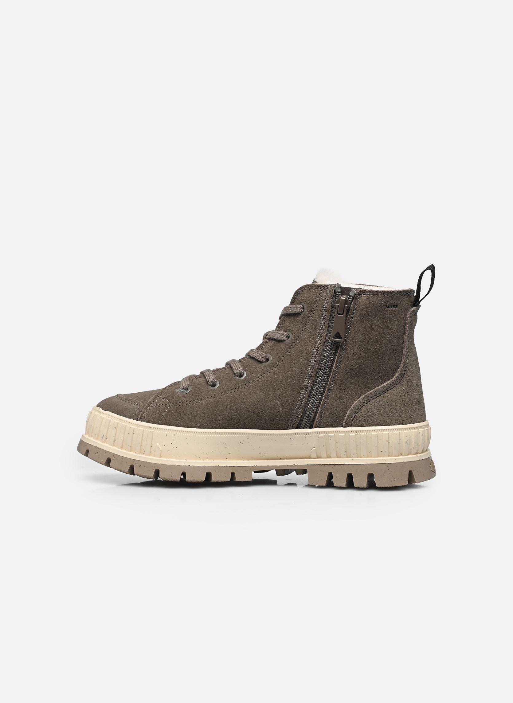 Gefütterte Stiefeletten PALLASHOCK ZIP WARM damen grau Palladium Gefütterte Stiefeletten PALLASHOCK ZIP WARM damen grau ROCKS