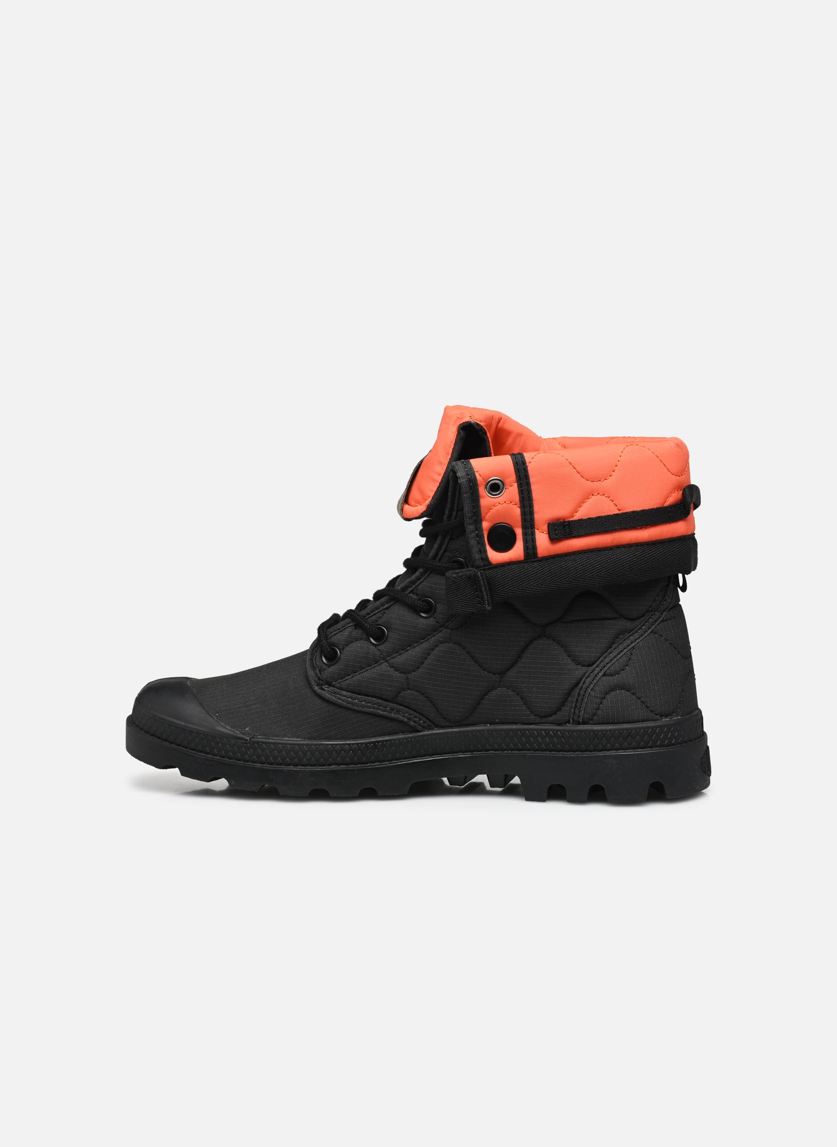 Geschnürte Stiefeletten BAGGY RE-QUILTED herren schwarz Palladium Geschnürte Stiefeletten BAGGY RE-QUILTED herren schwarz BLACK