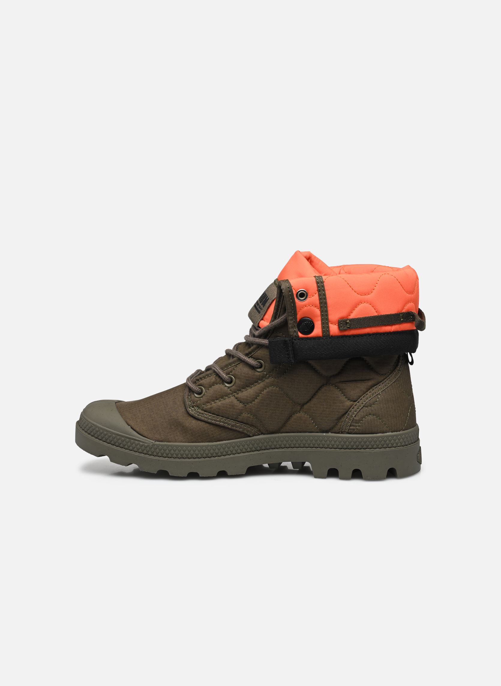 Geschnürte Stiefeletten BAGGY RE-QUILTED herren grün Palladium Geschnürte Stiefeletten BAGGY RE-QUILTED herren grün OLIVE NIGHT