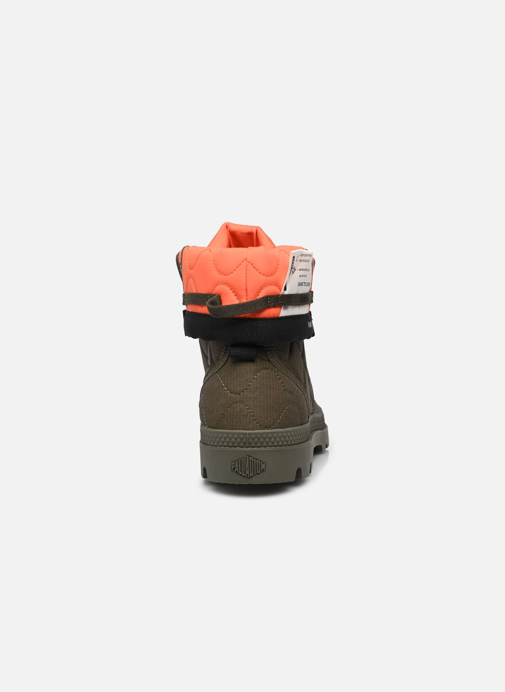 Geschnürte Stiefeletten BAGGY RE-QUILTED herren grün Palladium Geschnürte Stiefeletten BAGGY RE-QUILTED herren grün OLIVE NIGHT