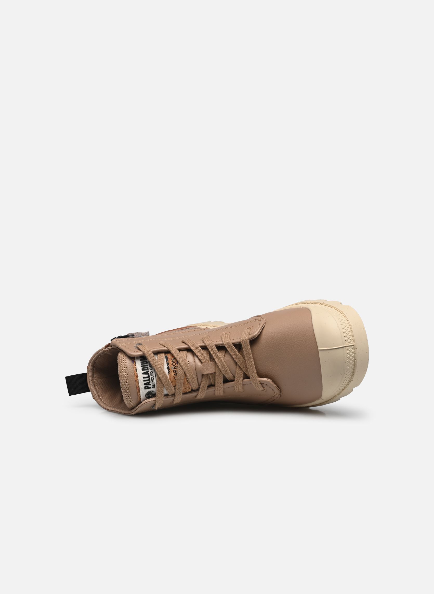 Veterlaarsjes PAMPA HI RE-VEGN LTH dames beige Palladium Veterlaarsjes PAMPA HI RE-VEGN LTH dames beige TAN