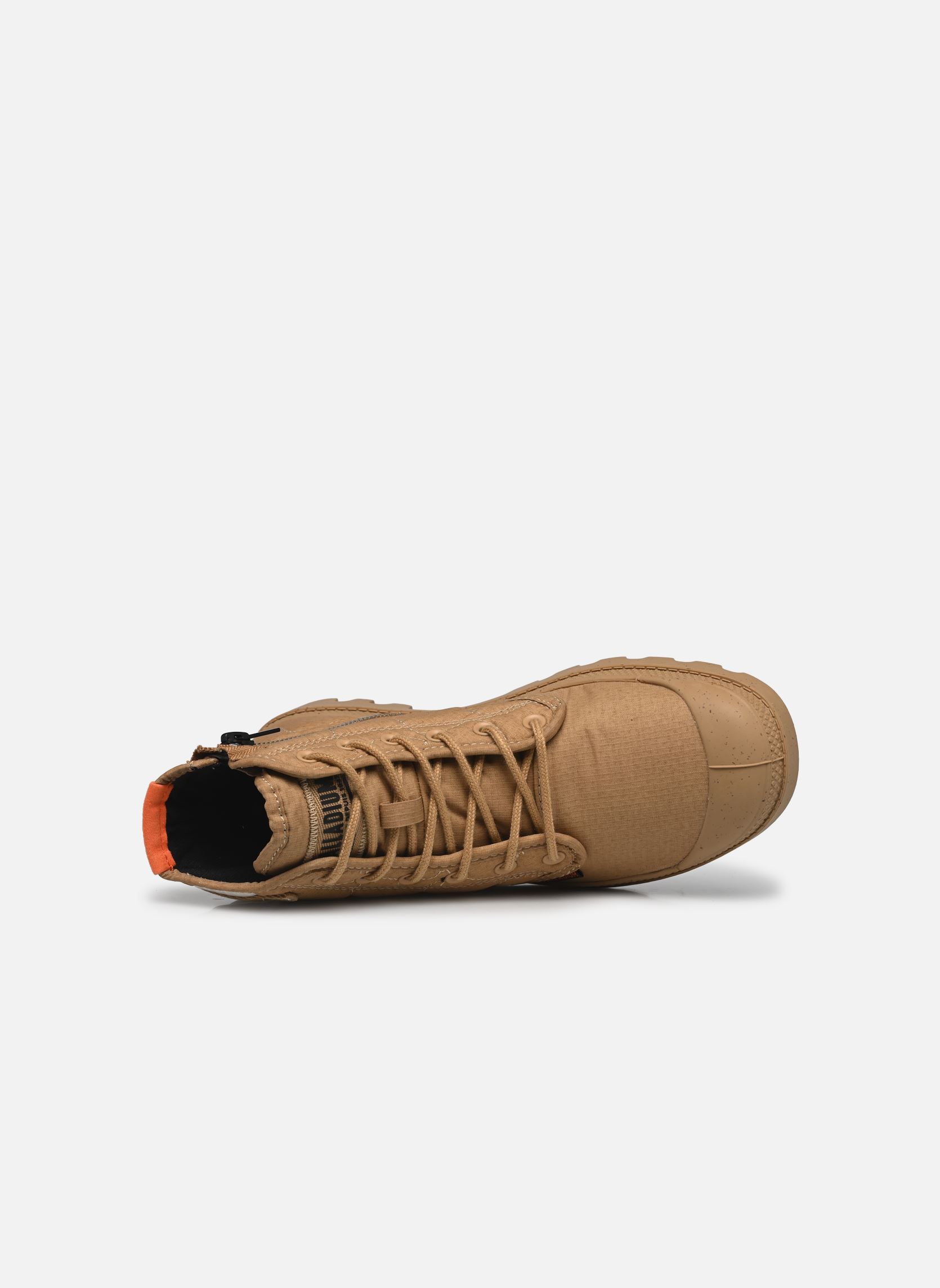 Bottines à lacets PAMPA RE-QUILTED femme beige Palladium Bottines à lacets PAMPA RE-QUILTED femme beige DESERT