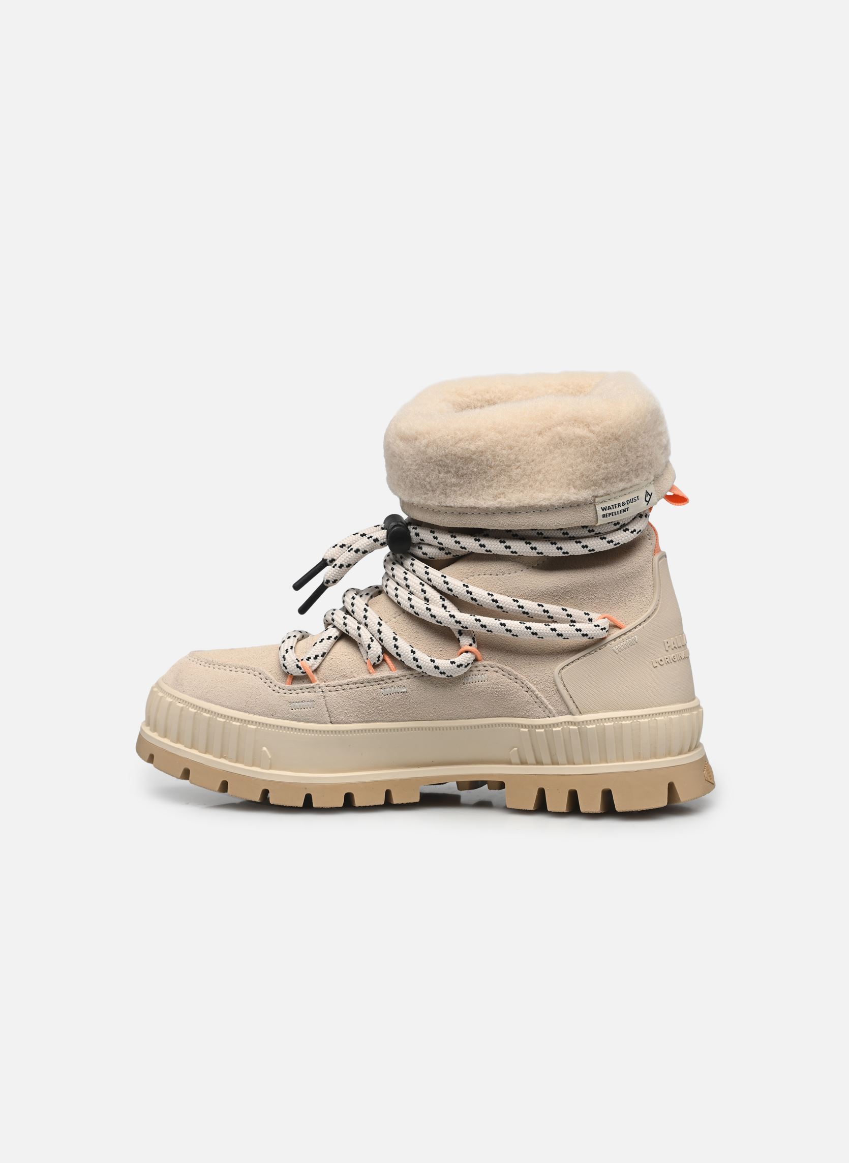 Bottines fourrées PALLASHOCK HIVER femme beige Palladium Bottines fourrées PALLASHOCK HIVER femme beige ALMOND MILK