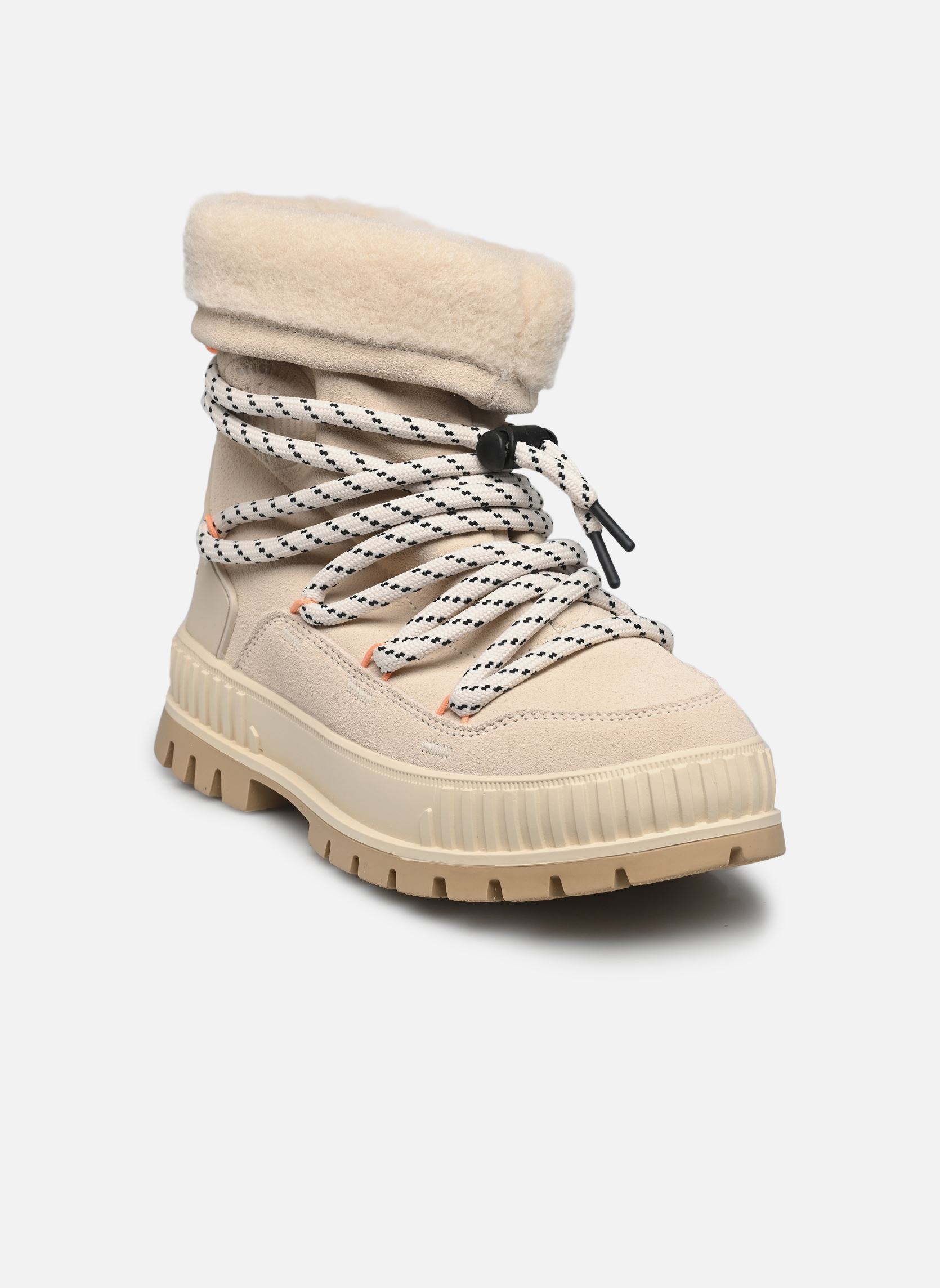 Bottines fourrées PALLASHOCK HIVER femme beige Palladium Bottines fourrées PALLASHOCK HIVER femme beige ALMOND MILK