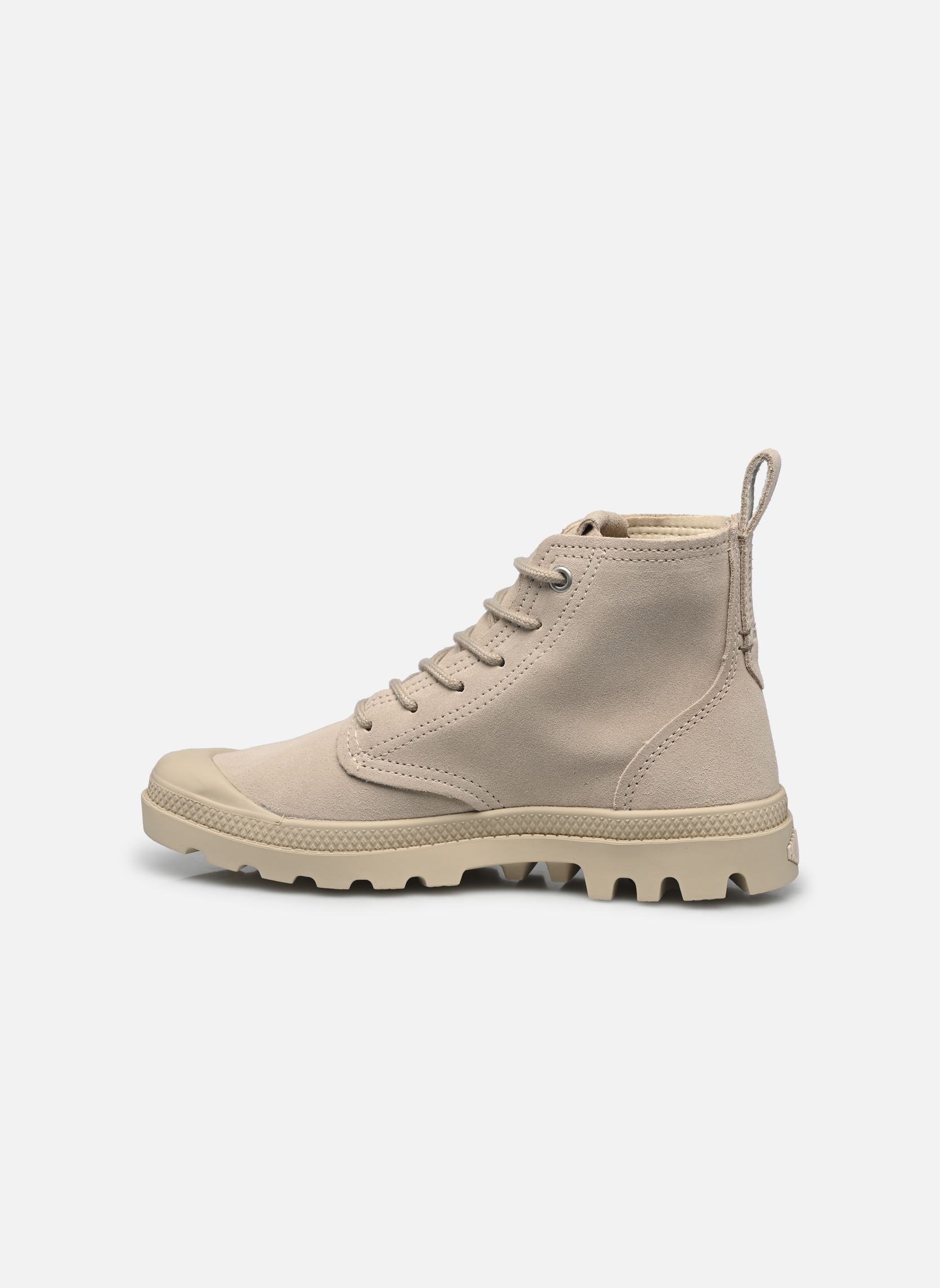 Bottines à lacets PAMPA HI SKIN femme blanc Palladium Bottines à lacets PAMPA HI SKIN femme blanc WHITECAP GREY