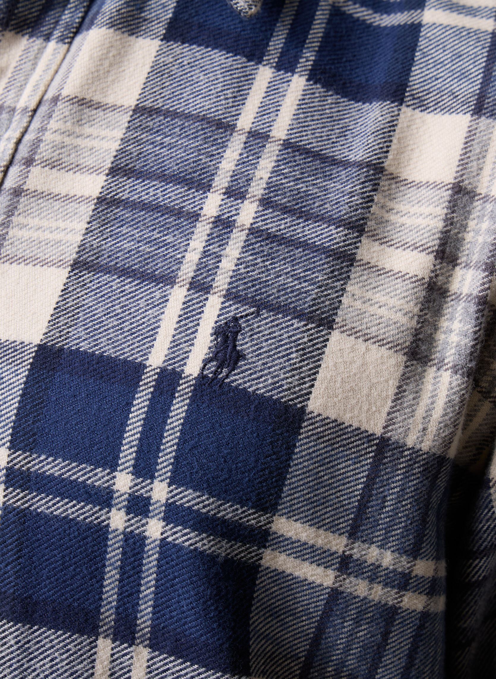 Chemises Cubdppcs-Long Sleeve-Sport Shirt 7109533 homme bleu Polo Ralph Lauren Chemises Cubdppcs-Long Sleeve-Sport Shirt 7109533 homme bleu 6553 Off White/Navy