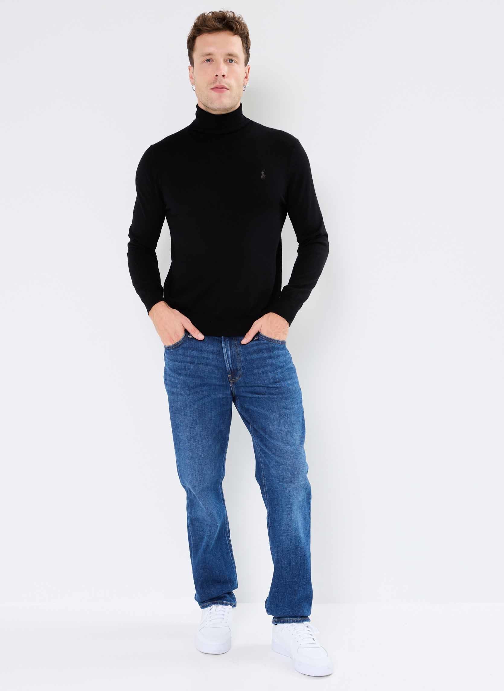 Pulls Pull à col roulé en laine lavable 710946 homme noir Polo Ralph Lauren Pulls Pull à col roulé en laine lavable 710946 homme noir POLO BLACK